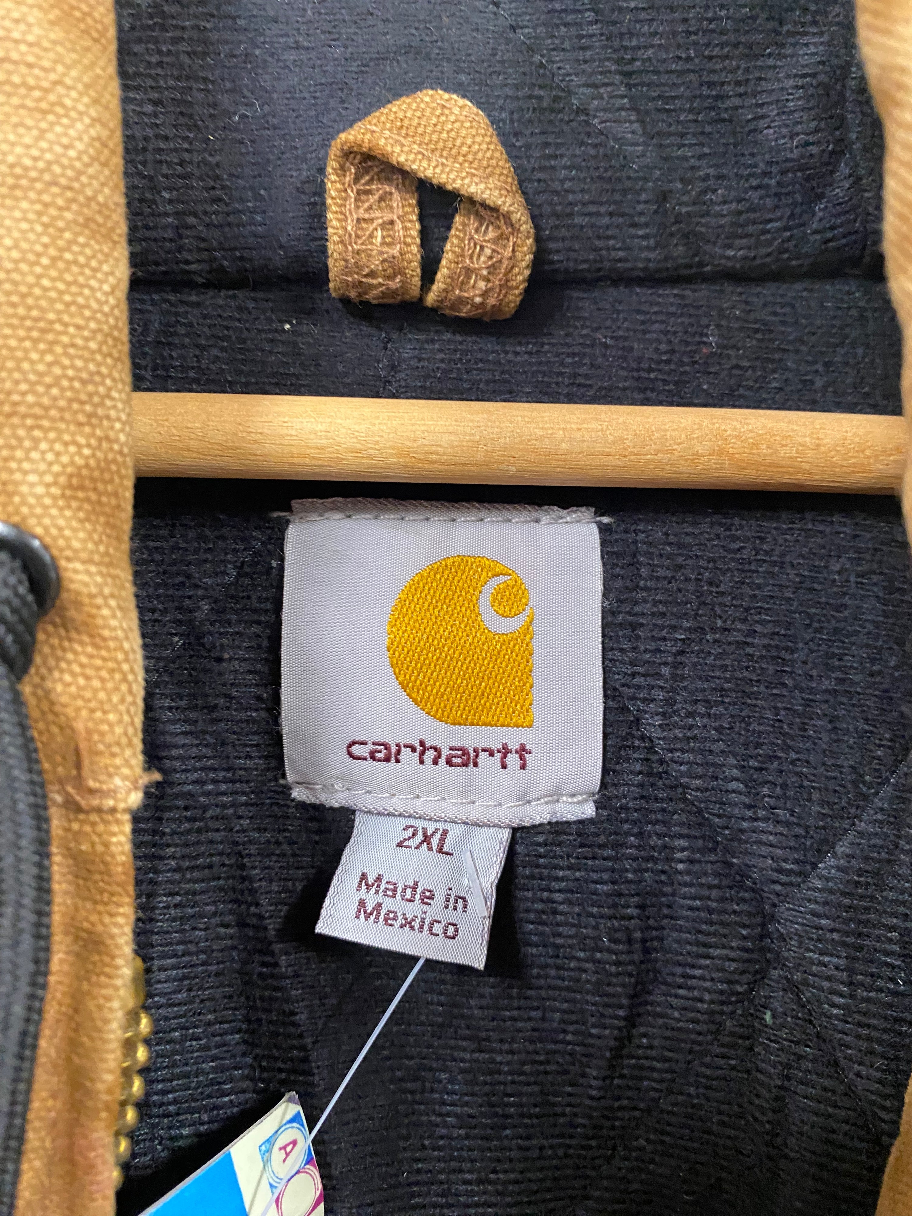 [2XL] Carhartt Thrashed Brown Active Jacket 'G' Logo