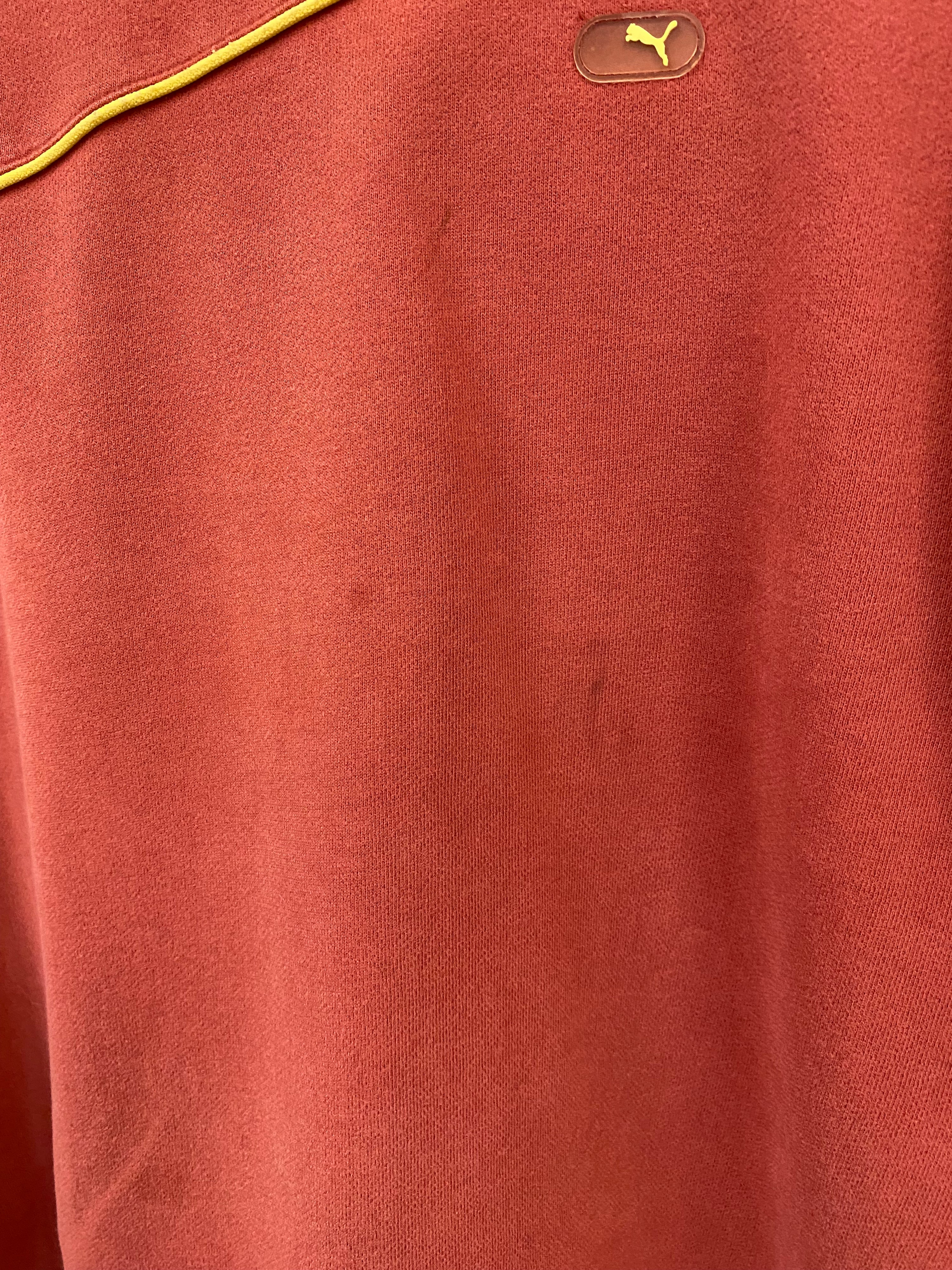 [S] Puma Maroon Jumper Yellow Accents