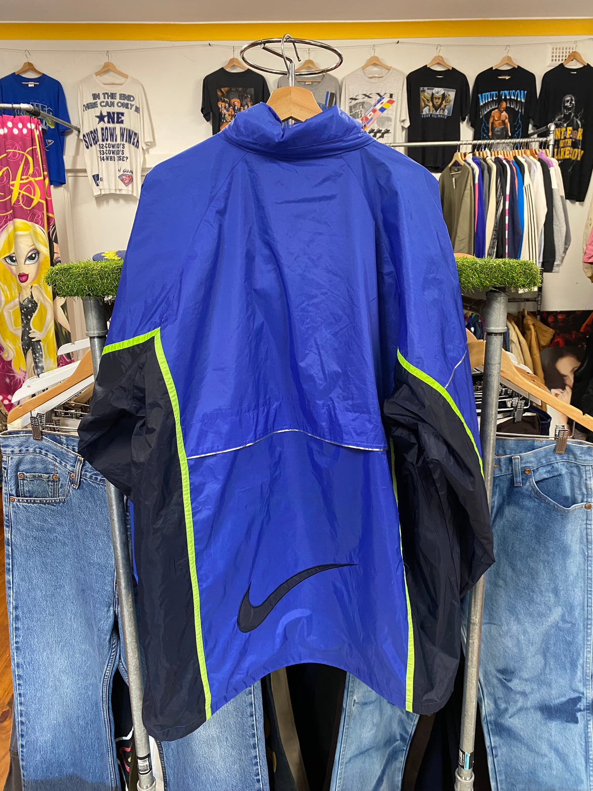 [2XL] Nike Athletic Blue/Black Jacket (Broken Zip)
