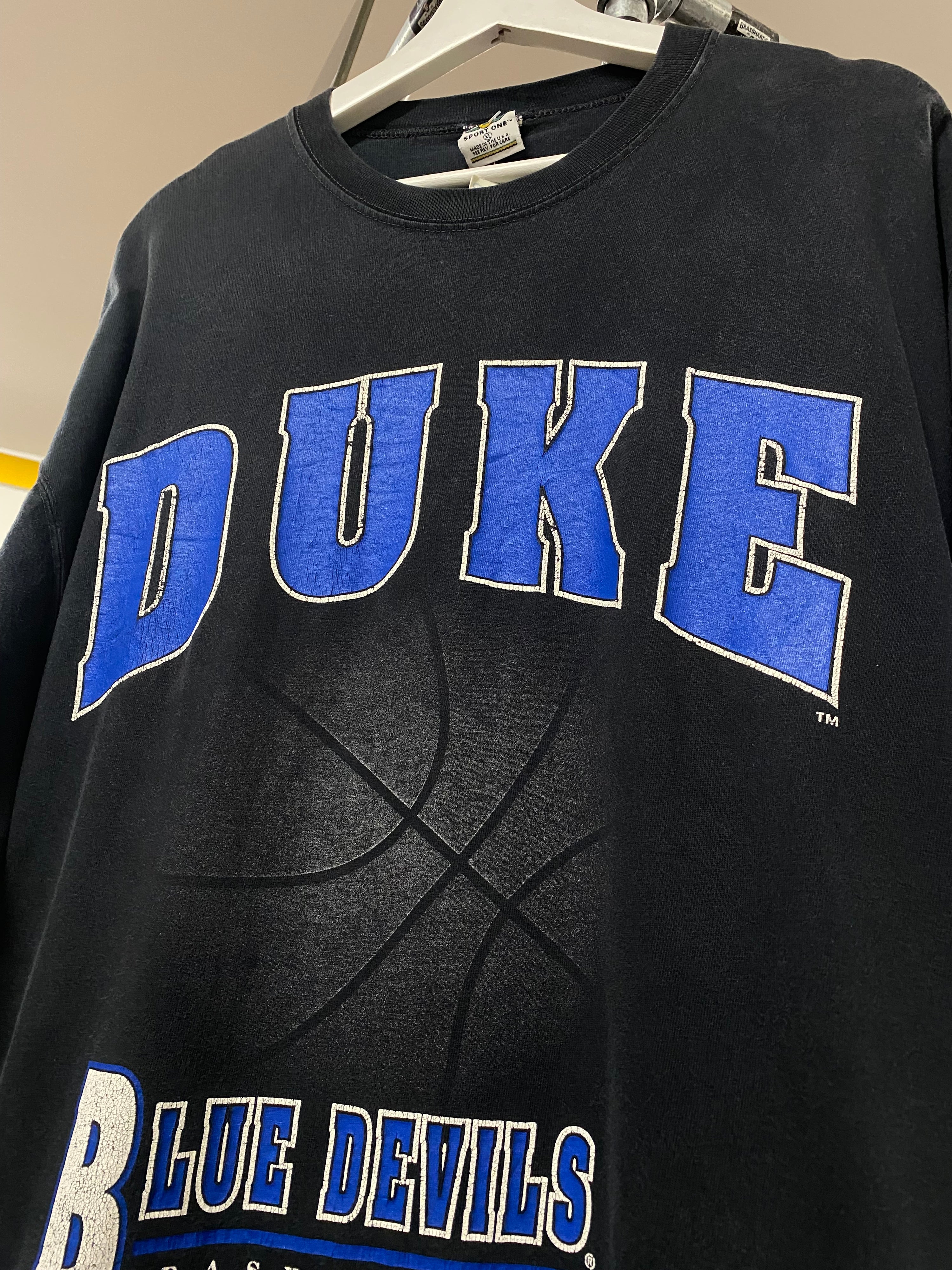 XL - DUKE Blue Devils Basketball Black S1S Tee