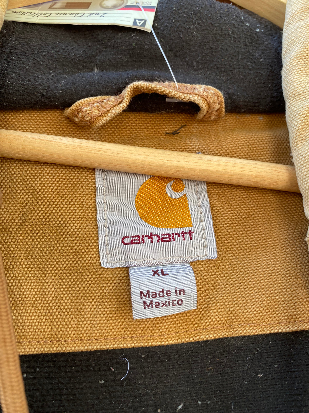 [XL] Carhartt Distressed Brown Active Jacket: Crossland Heavy Contractors