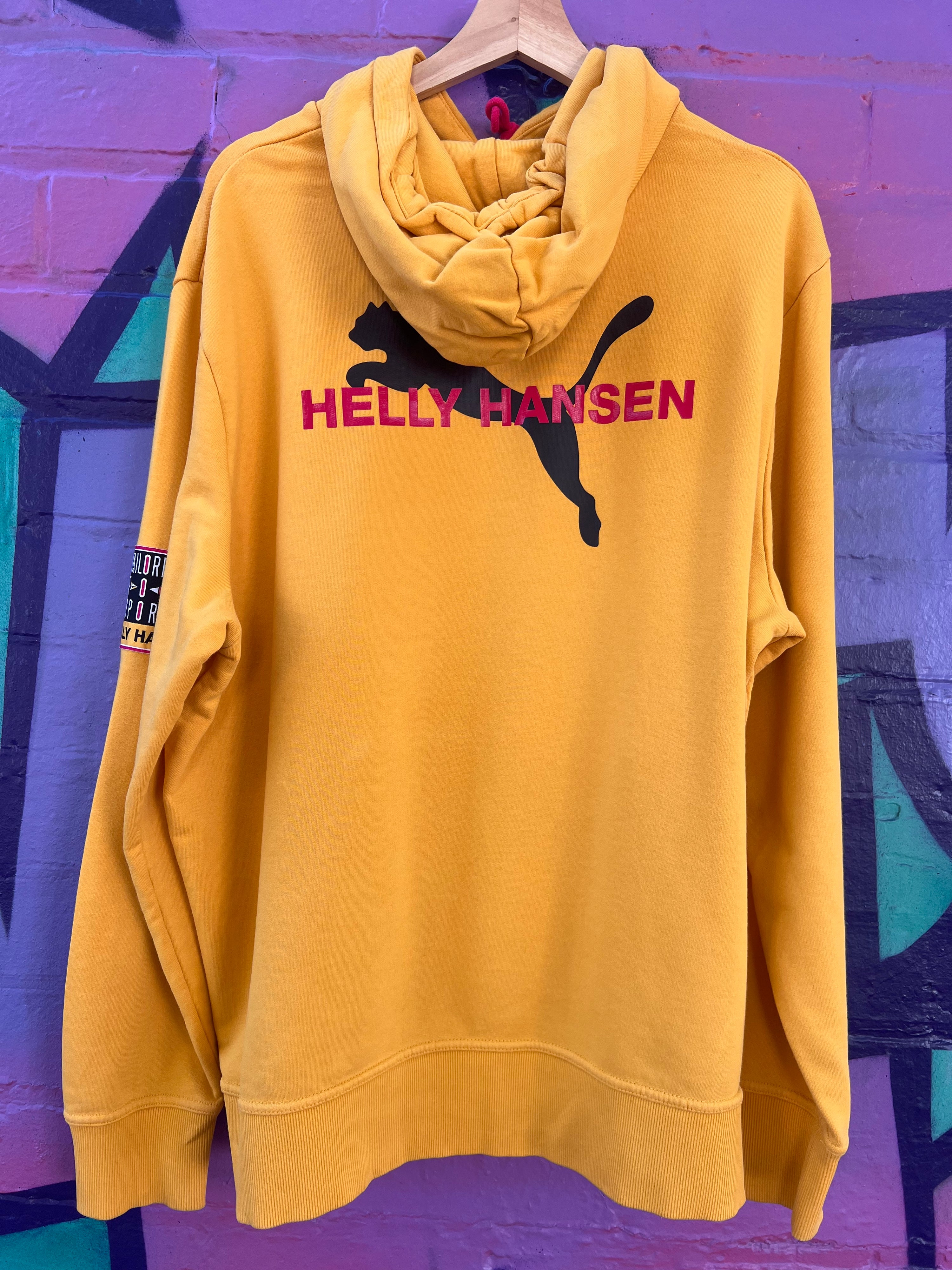 XL - Helly Hansen x Puma Yellow Hoodie