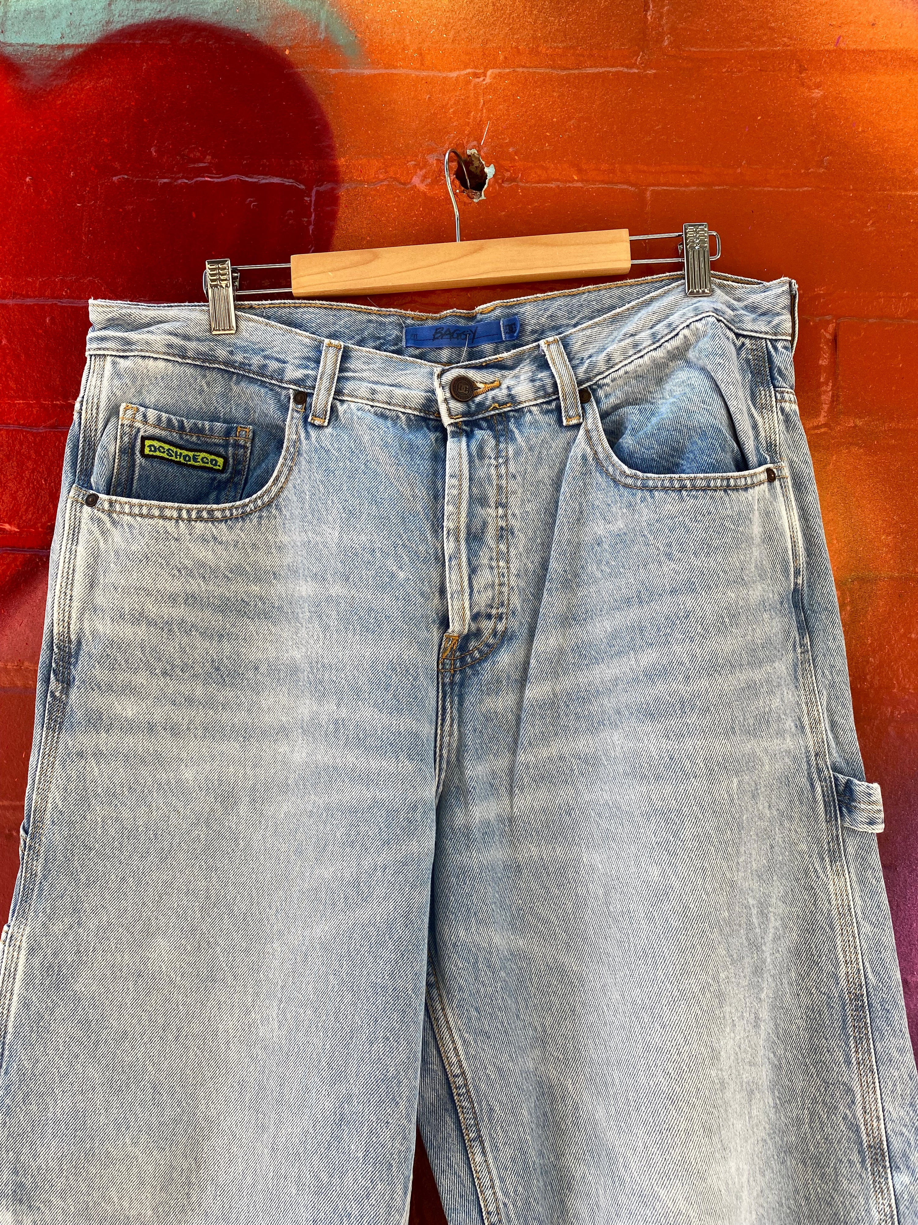 [34] DC Baggy Light Blue Denim Jeans