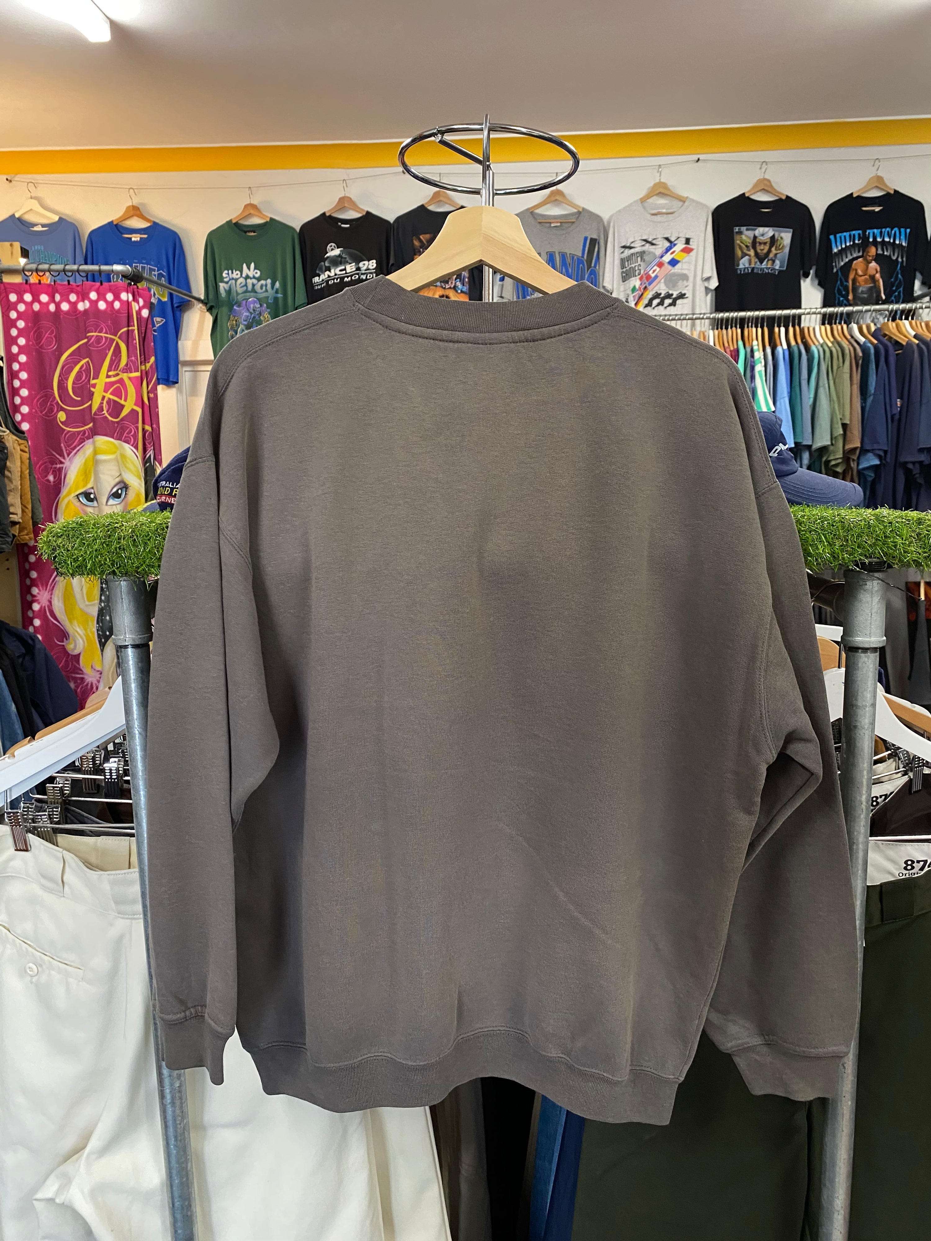 [XS] Reebok Embroidered Grey Jumper
