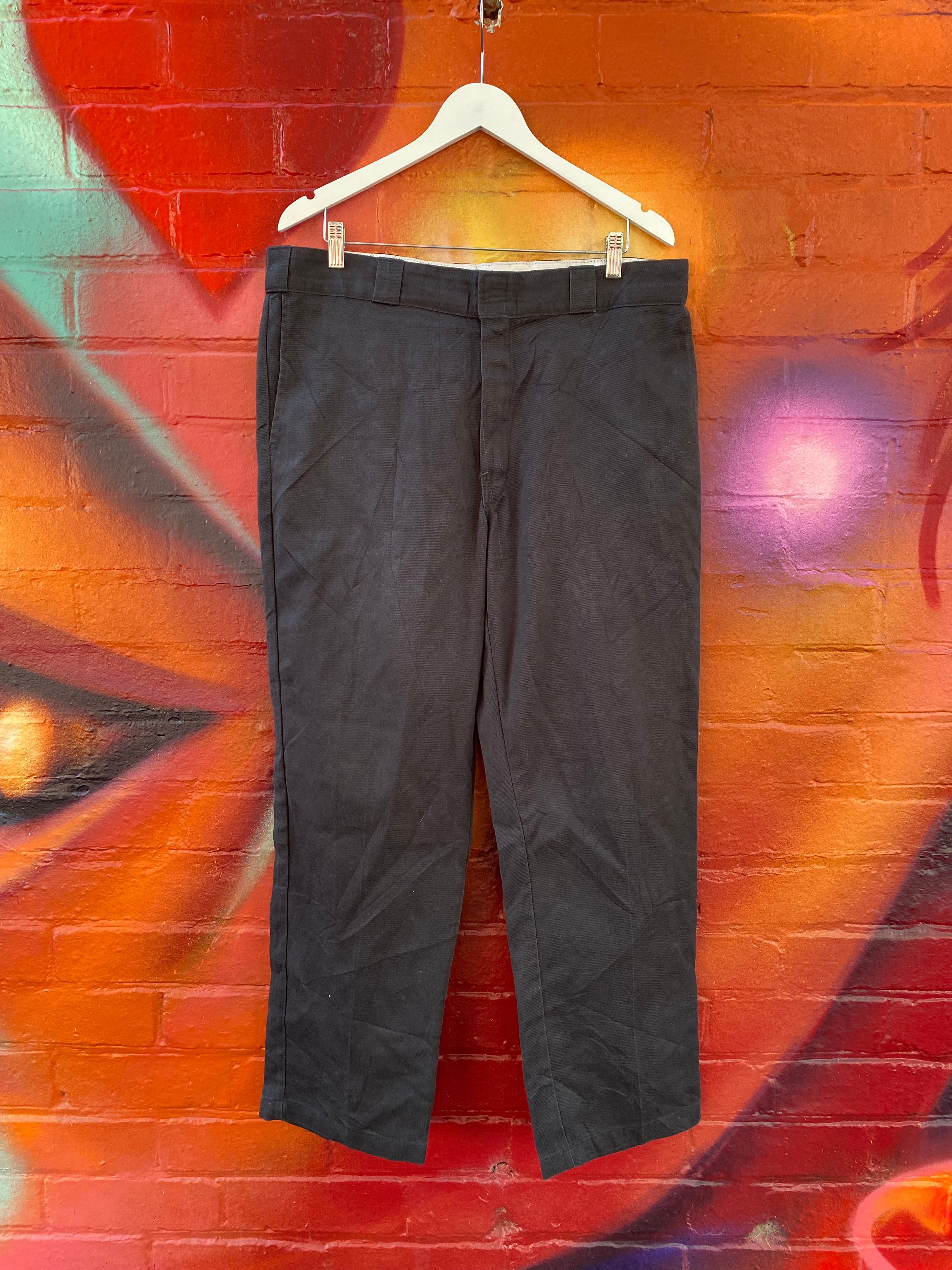 [38] Dickies Flex Black Work Pants D143
