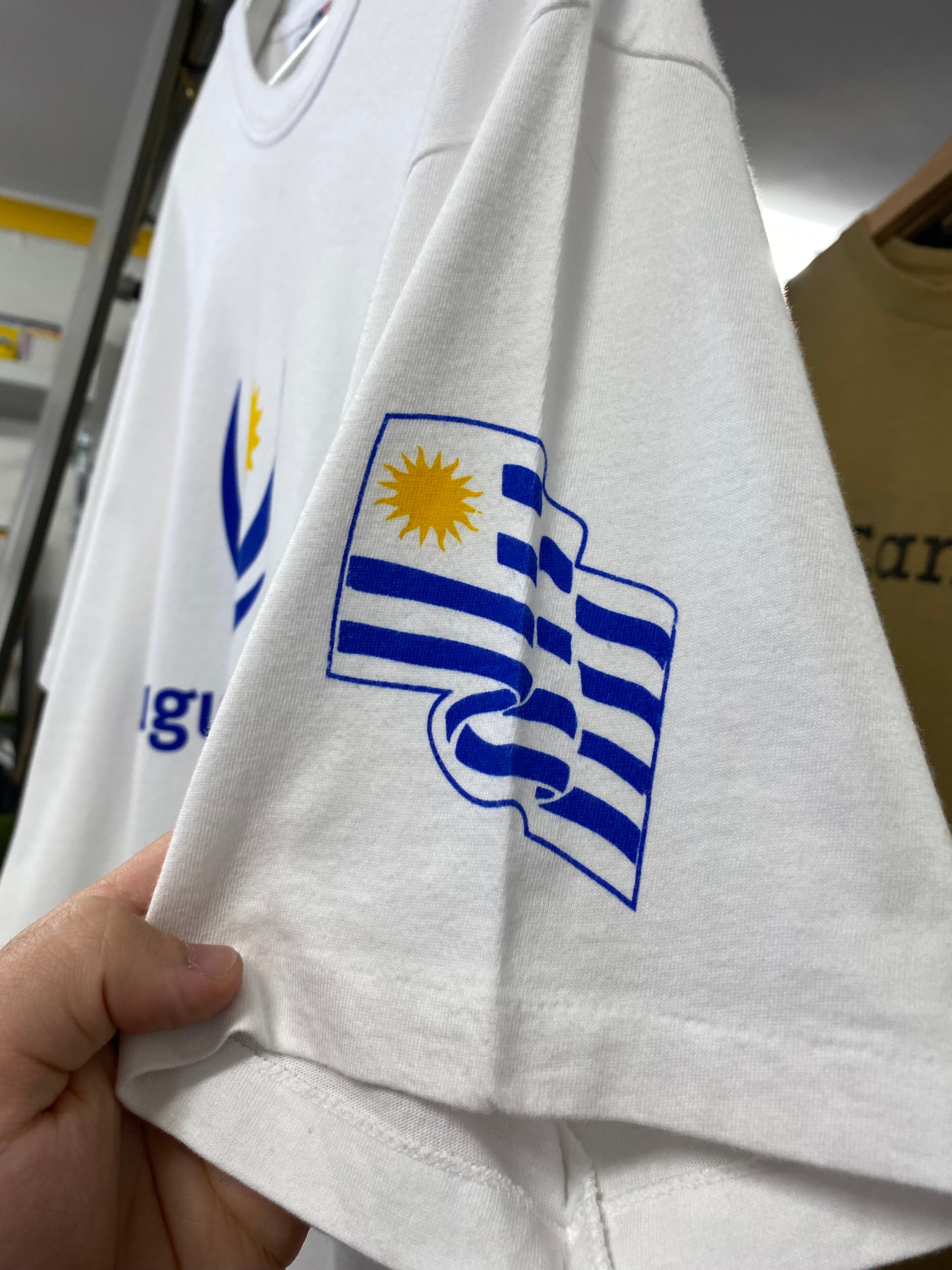 M - 2002 Korea x Japan FIFA World Cup Uruguay DS White Tee