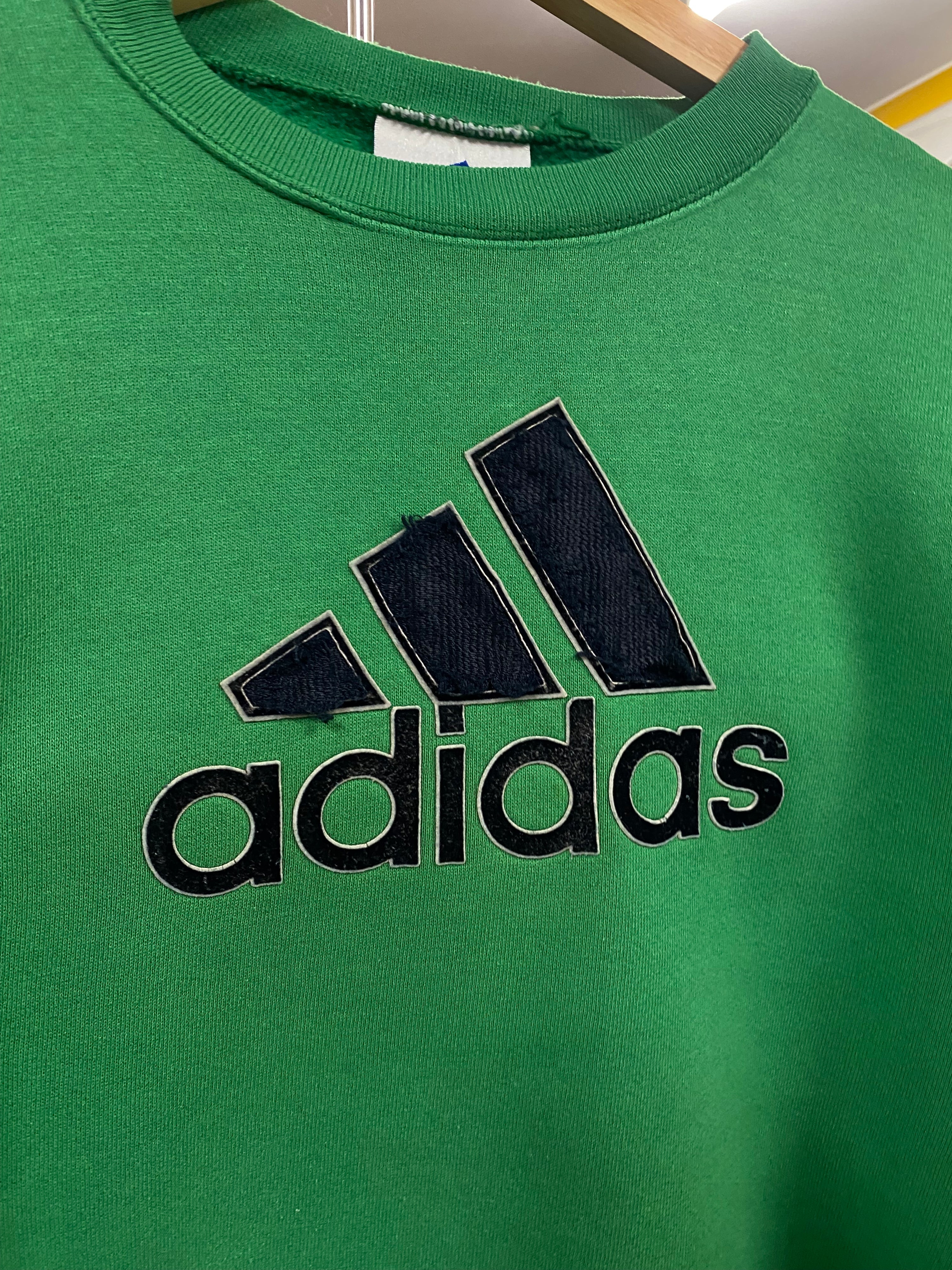 [YXL] Vintage Adidas Green Jumper