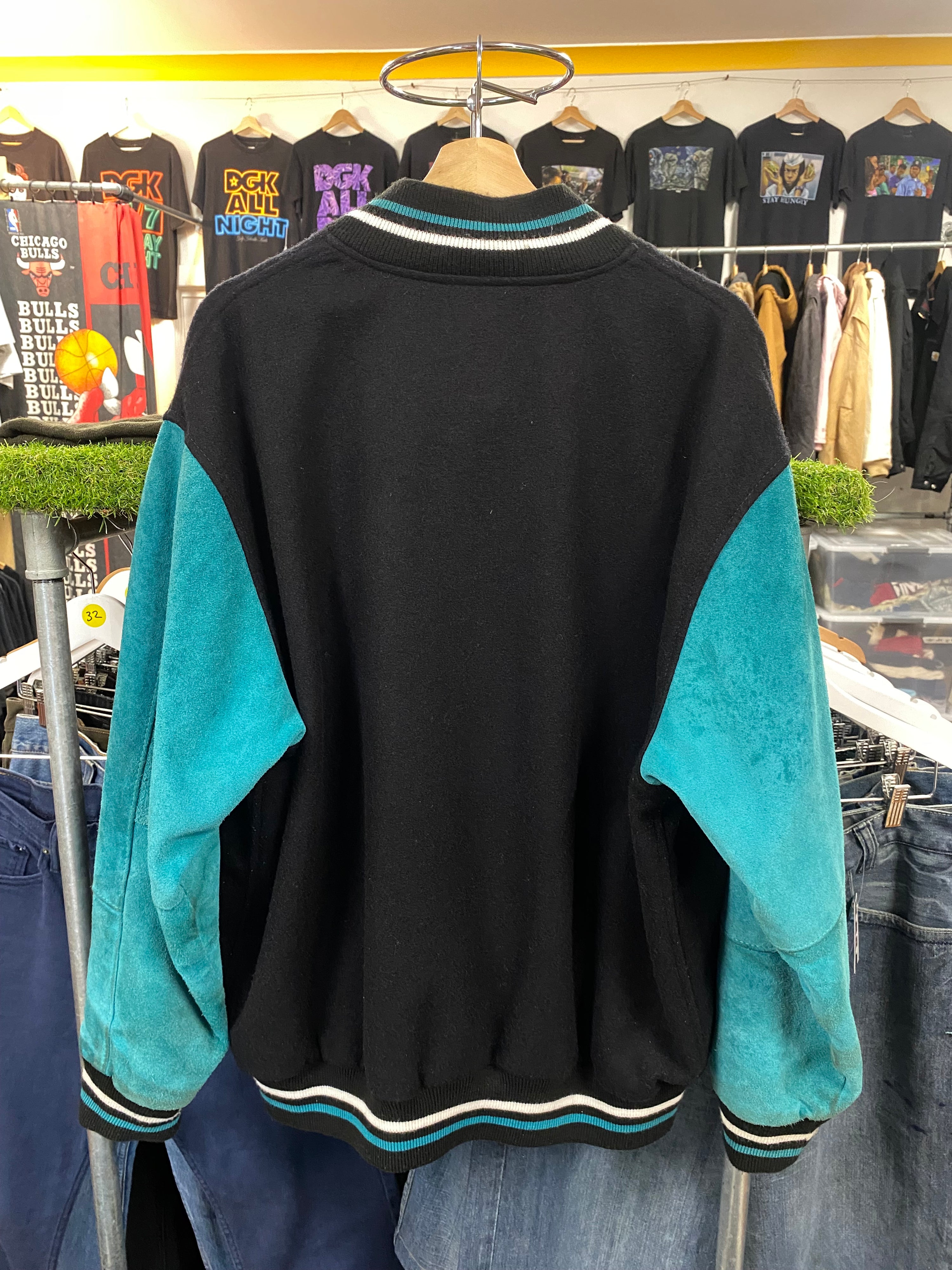 [L] 1990s Port Power Wool Bomber Jacket