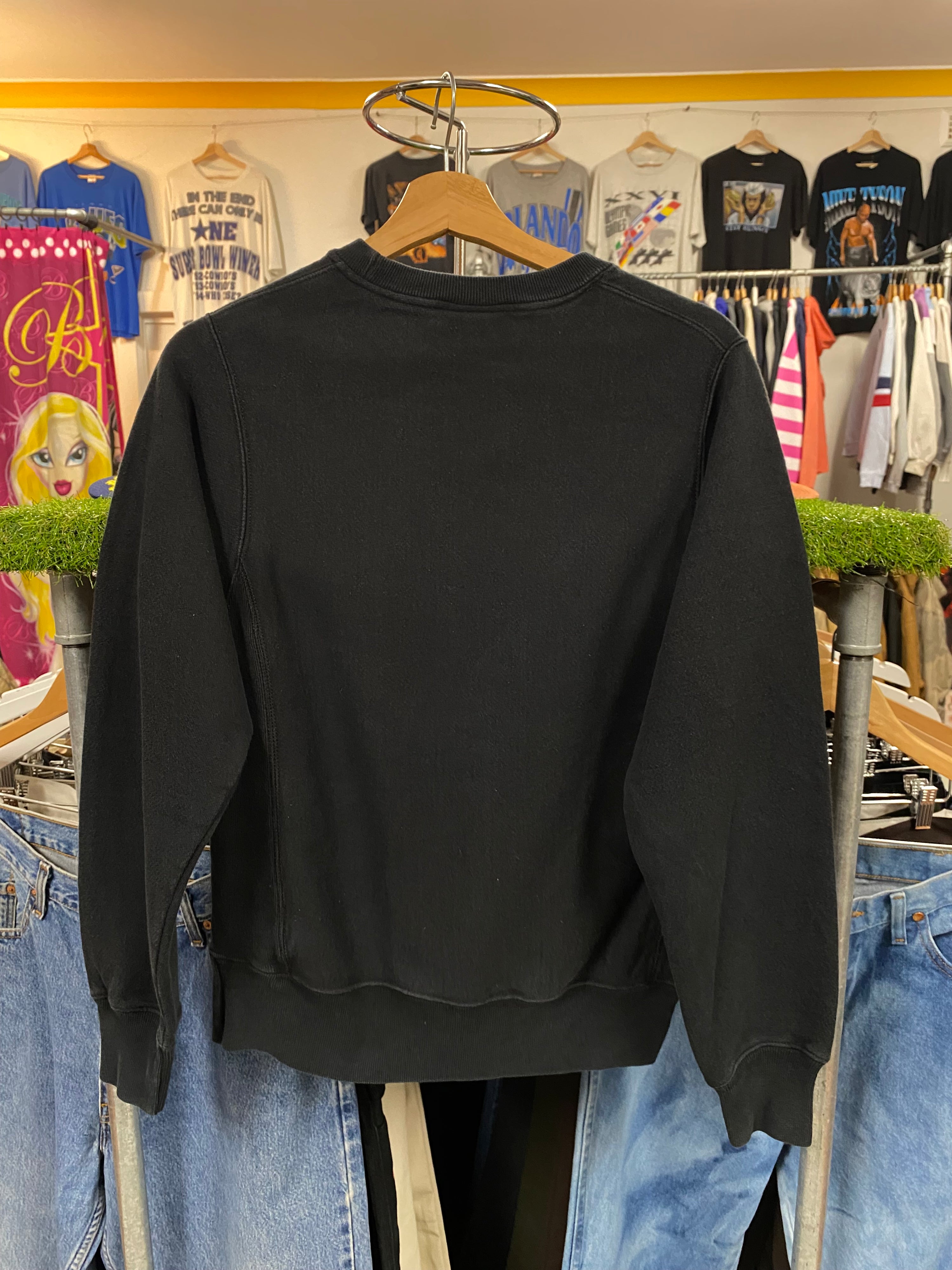 [XS] Champion Reverse Weave Black Jumper Pocket Logo