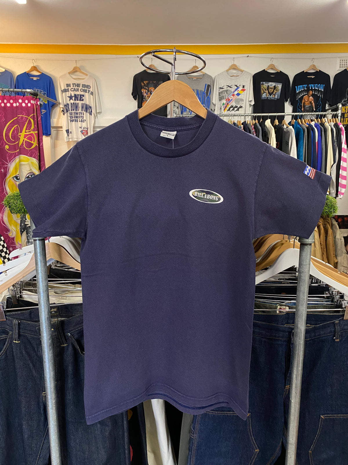 [S] Vintage Billabong USA Blue Tshirt