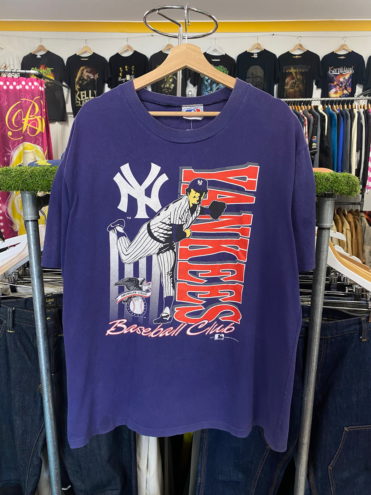 [XL] 1991 NY Yankees Baseball Club Pitcher Tshirt
