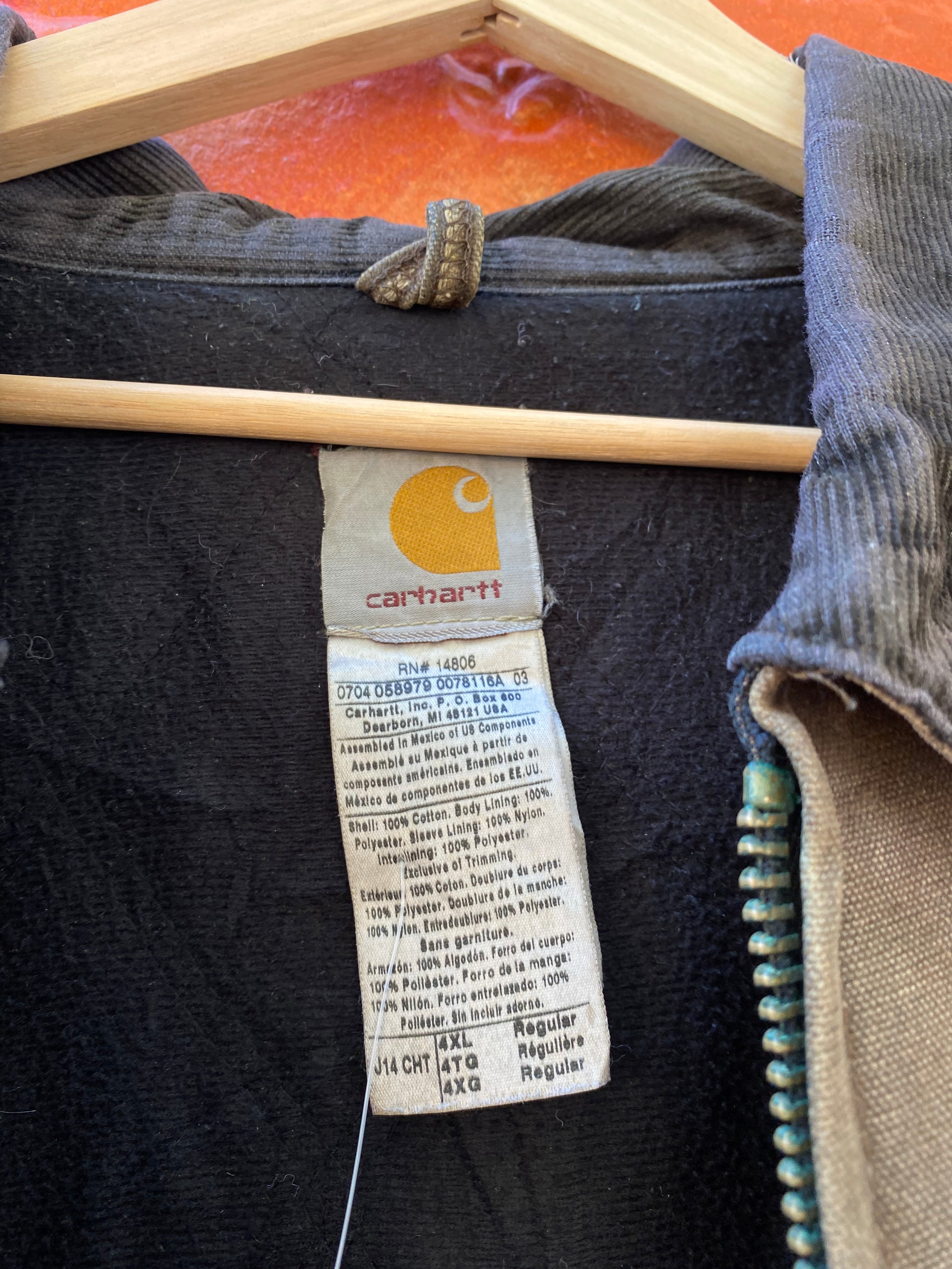 [4XL] Vintage Carhartt Chestnut Santa Fe J14 CHT