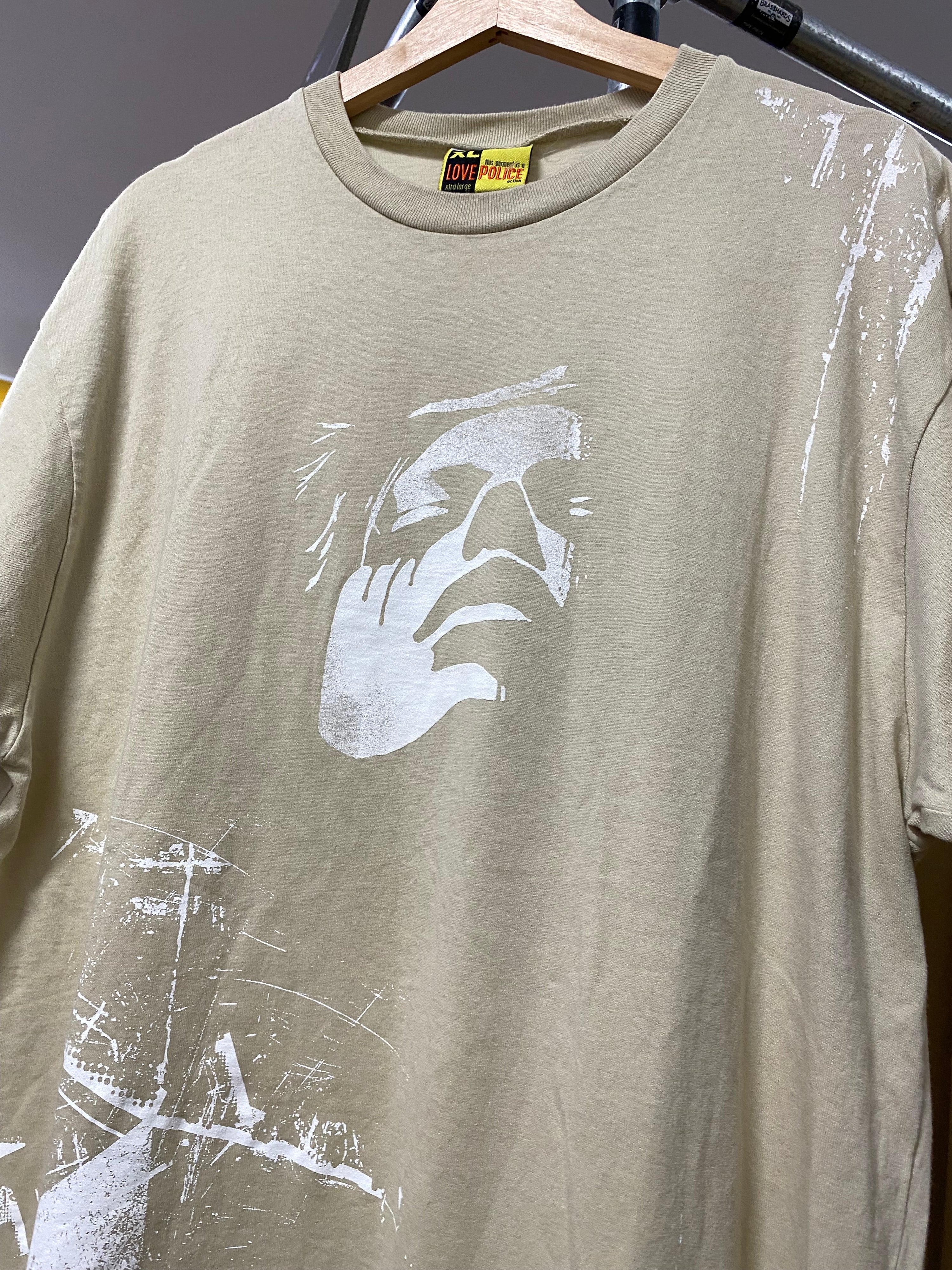 [XL] Powderfinger All Over Print Beige Tee