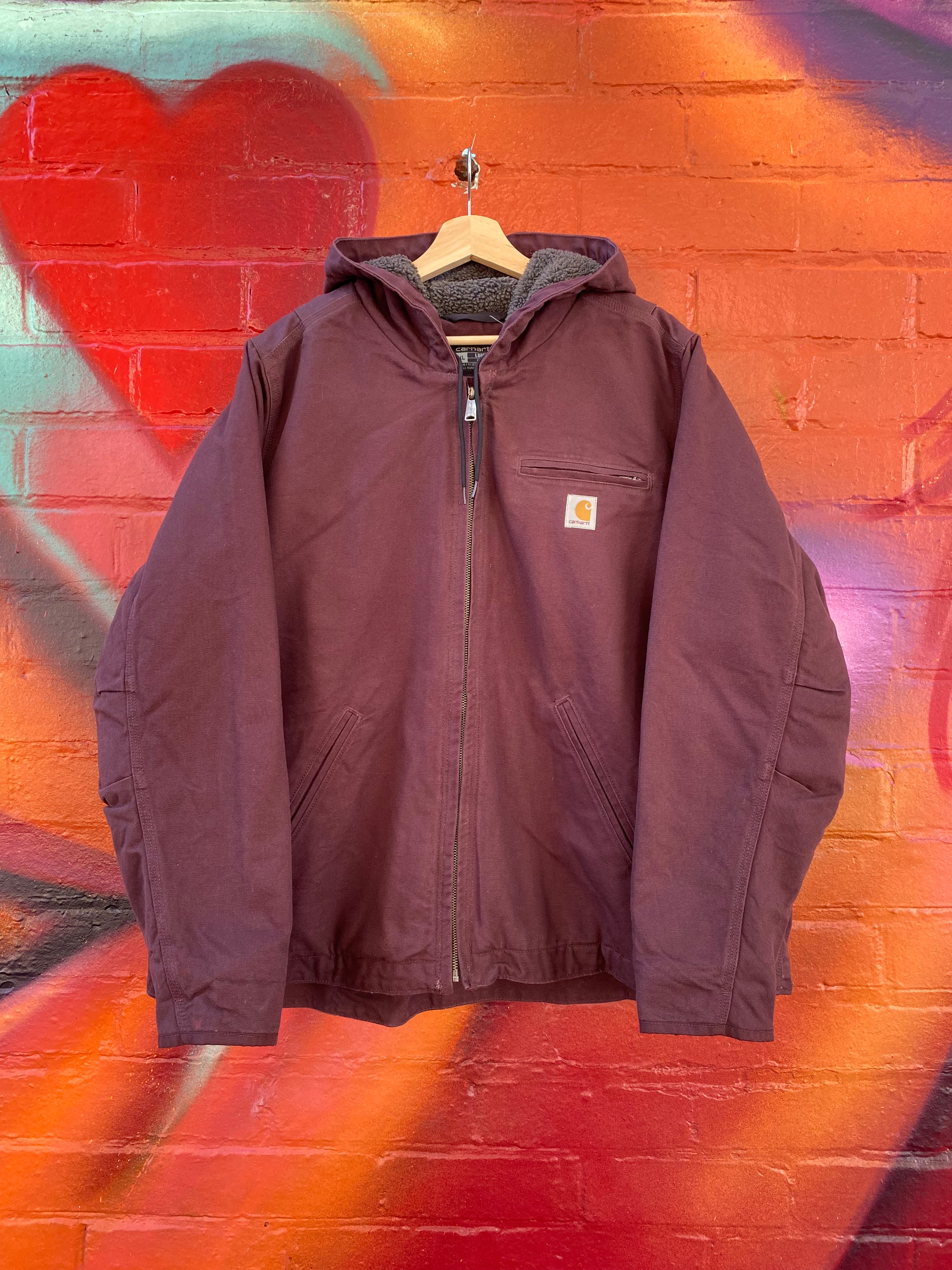 [XL] Carhartt Burgundy Loose Fit Active Jacket