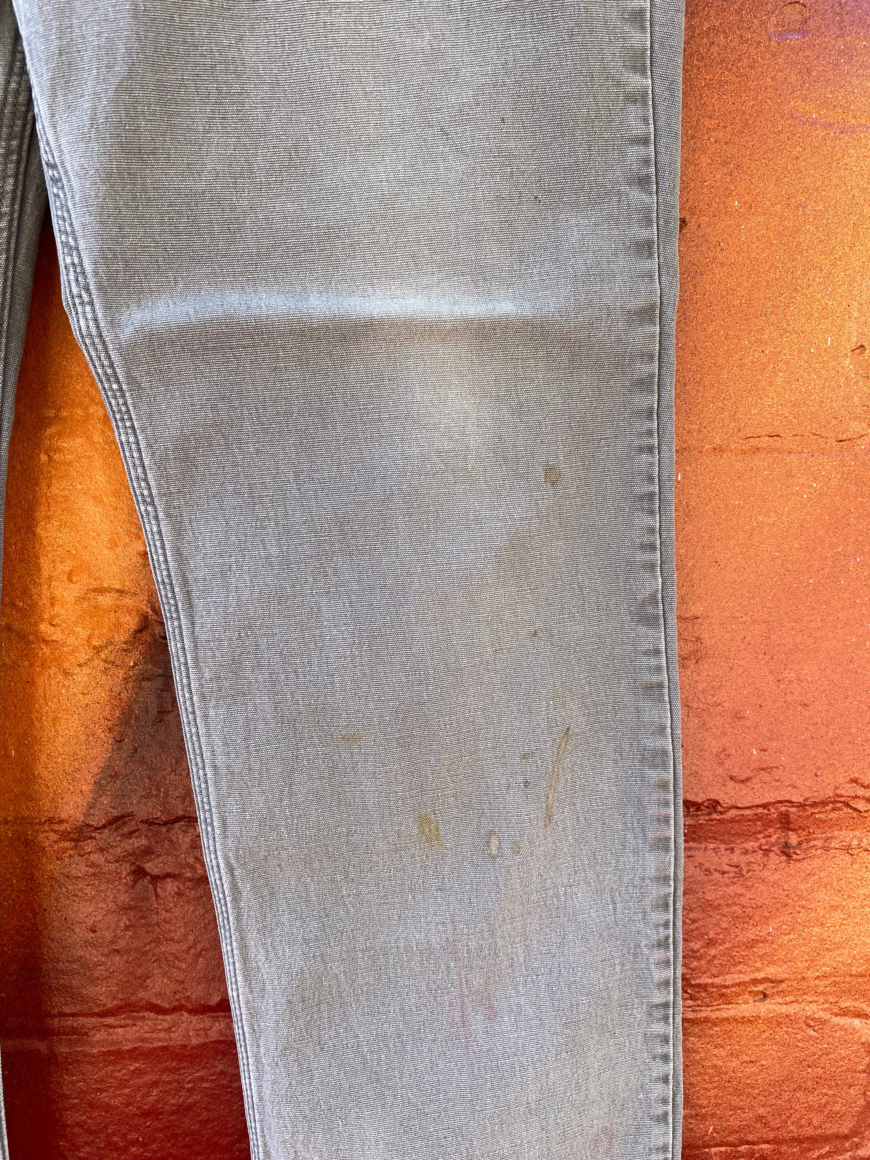 [34] Carhartt Grey 102517 Work Pants 34x30