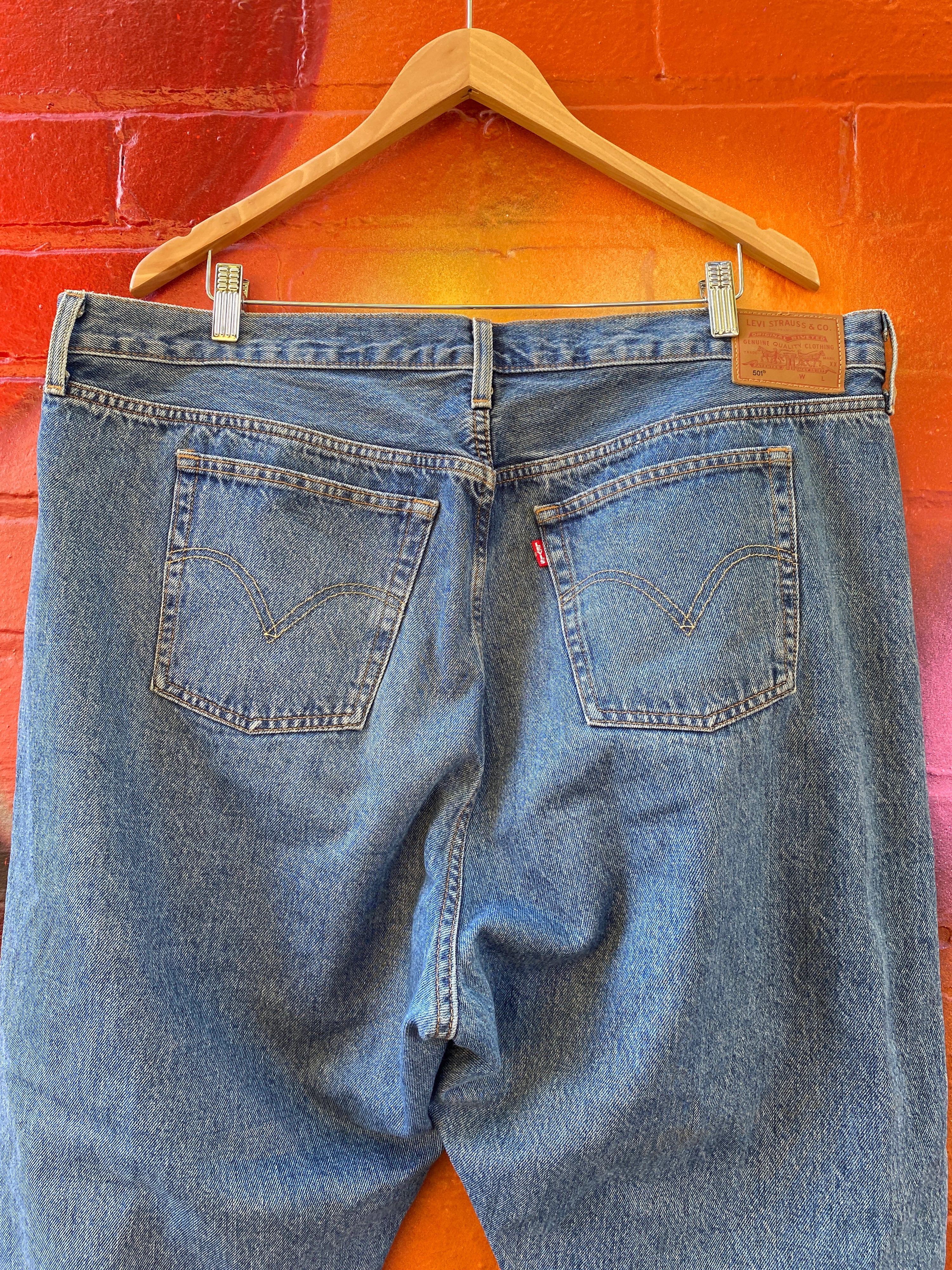 18 - Levi's 501 Ladies Light Blue Denim Jeans