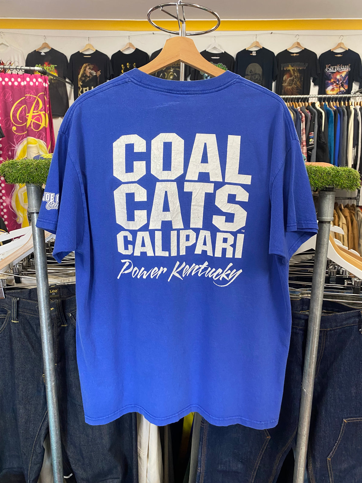 [XL] Kentucky University: Coal Cats Calipari Blue Double Sided Tshirt