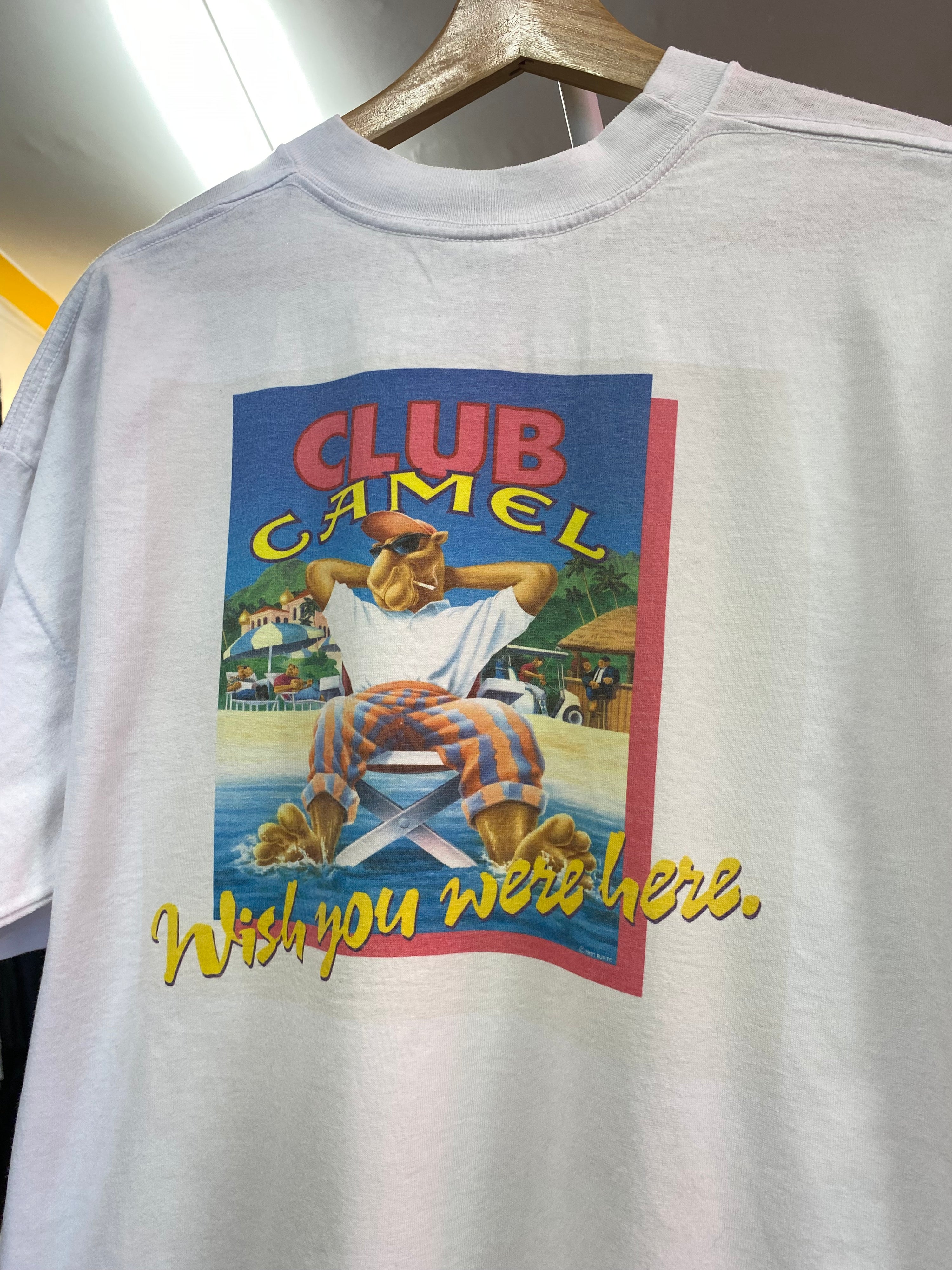 XL - Vintage Club Camel Members Pocket Tee