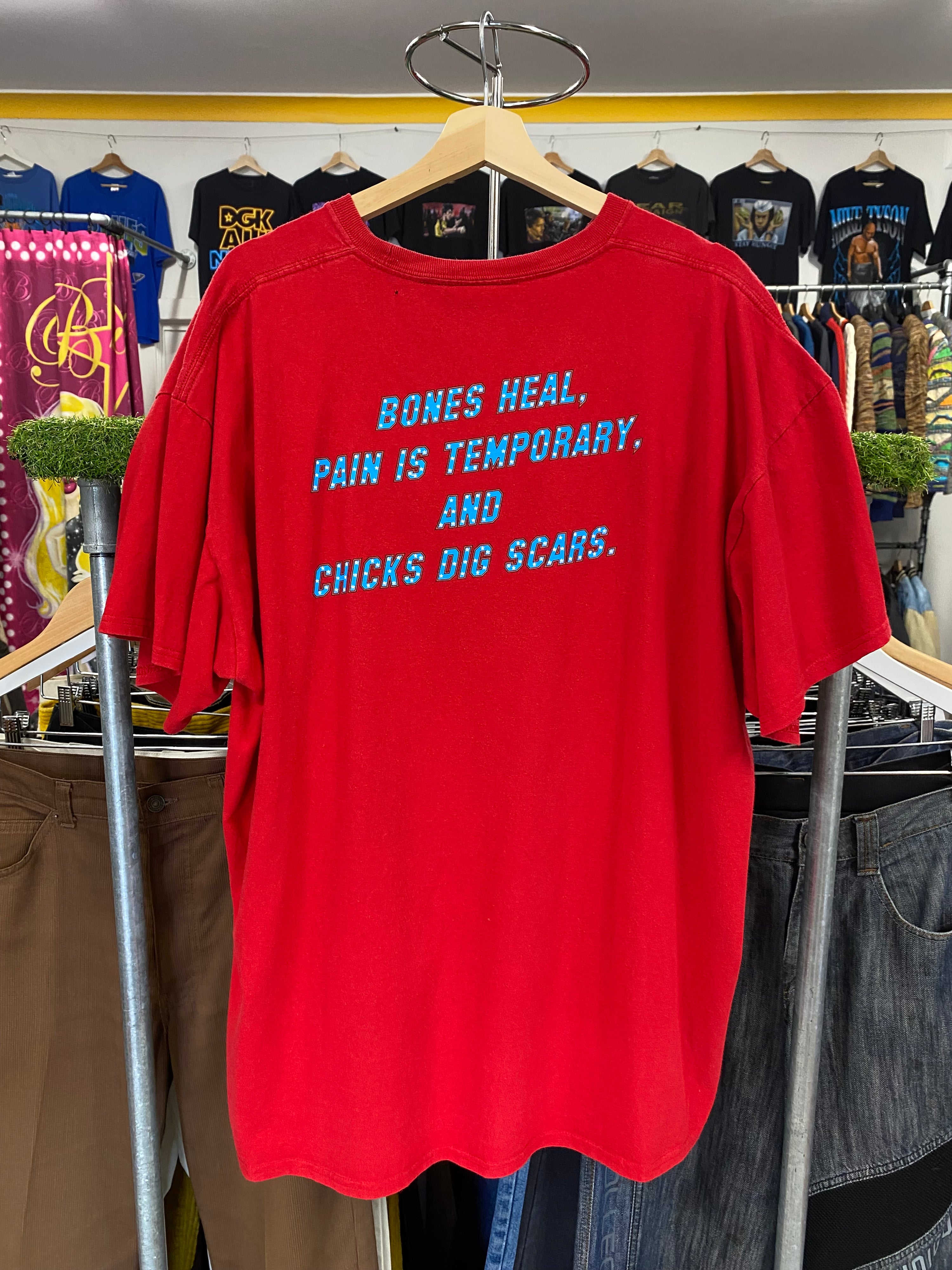 [2XL] Evel Knievel Chicks Dig Scars DS Tee