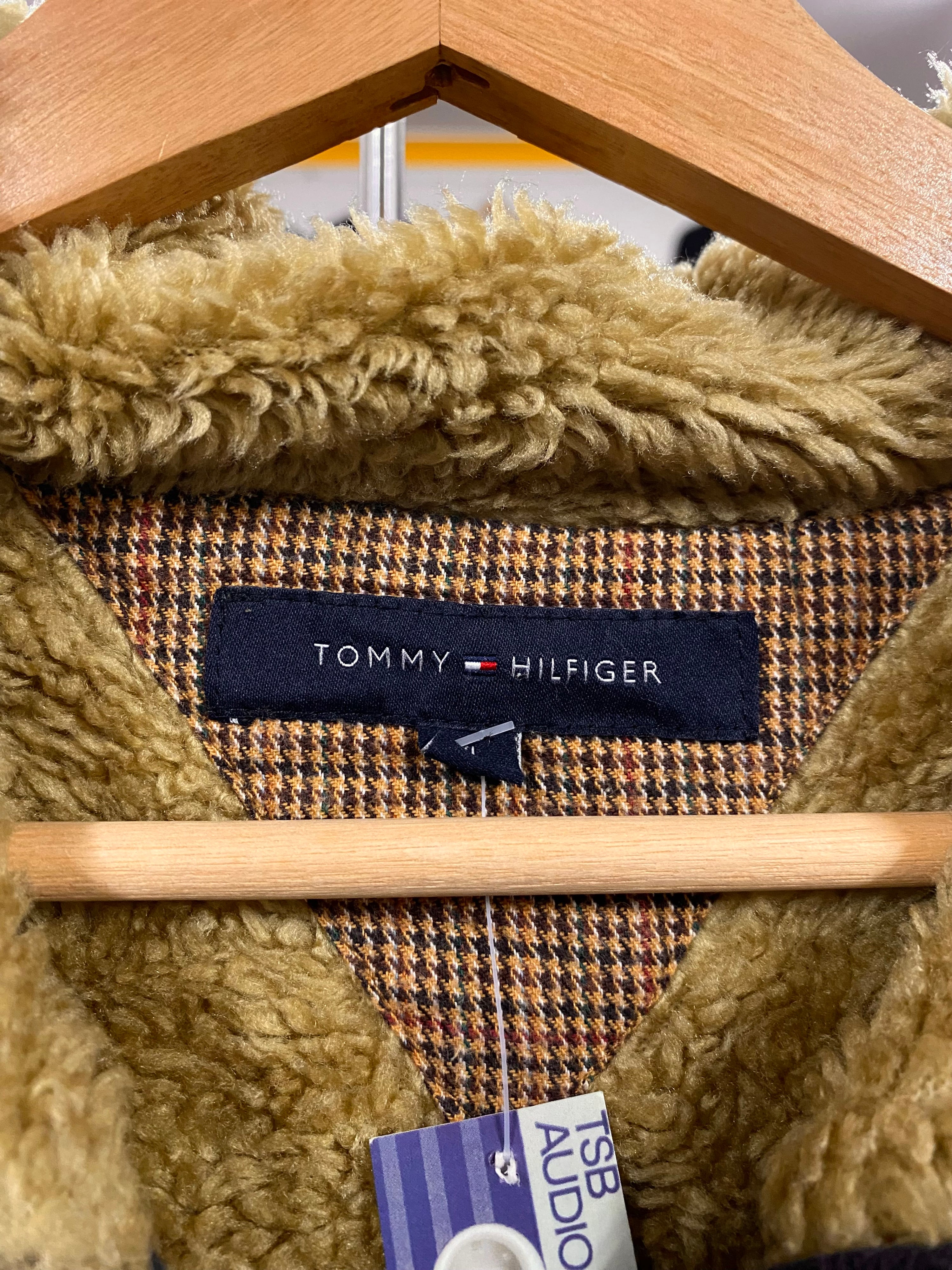 [XL] Tommy Hilfiger Sherpa Lined Heavy Hoodie Blue