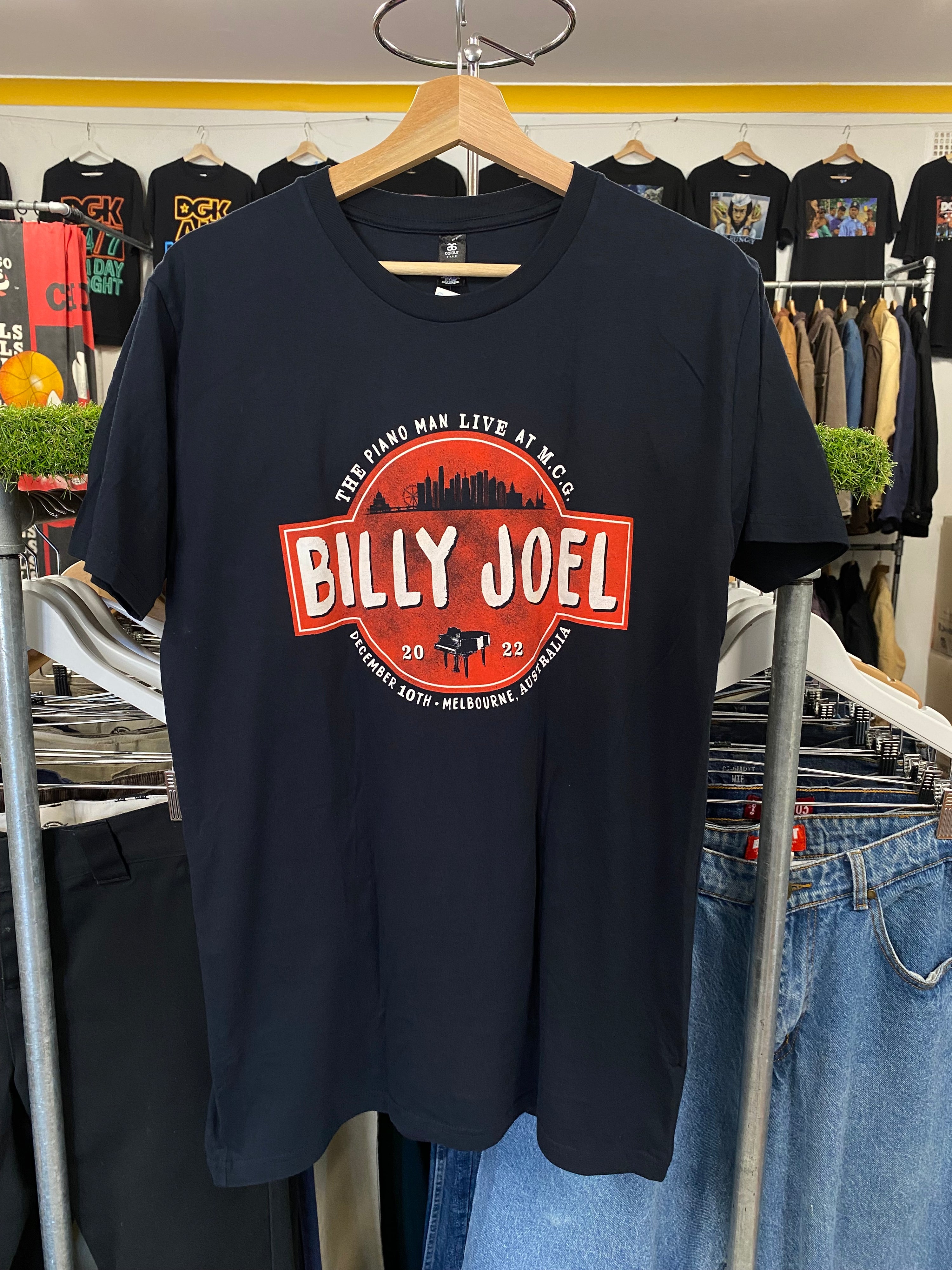 [M] 2022 Billy Joel Live At The MCG Double Sided Tshirt