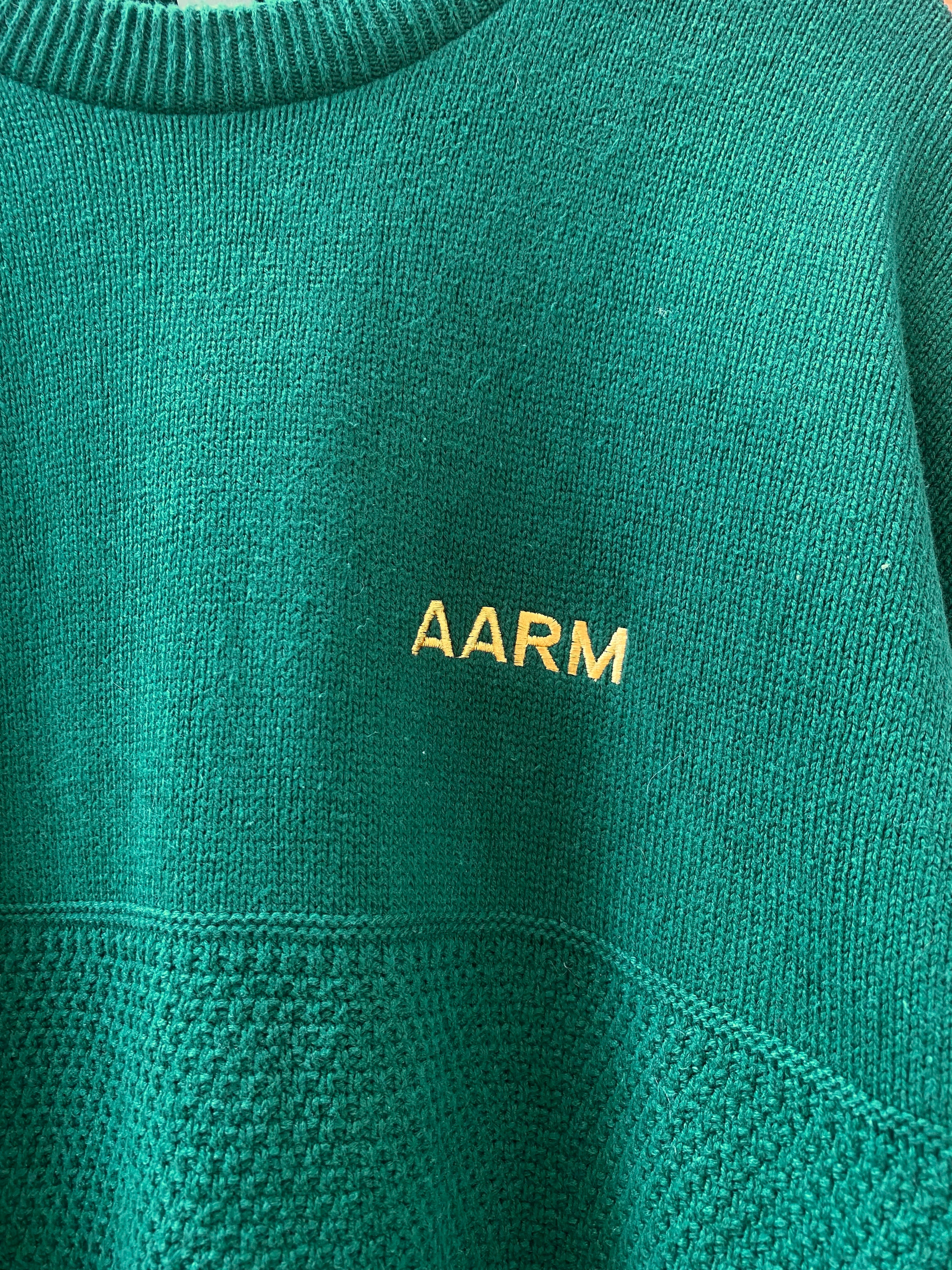[XL] Andrew Rohan Green 'AARM' Knit Sweater
