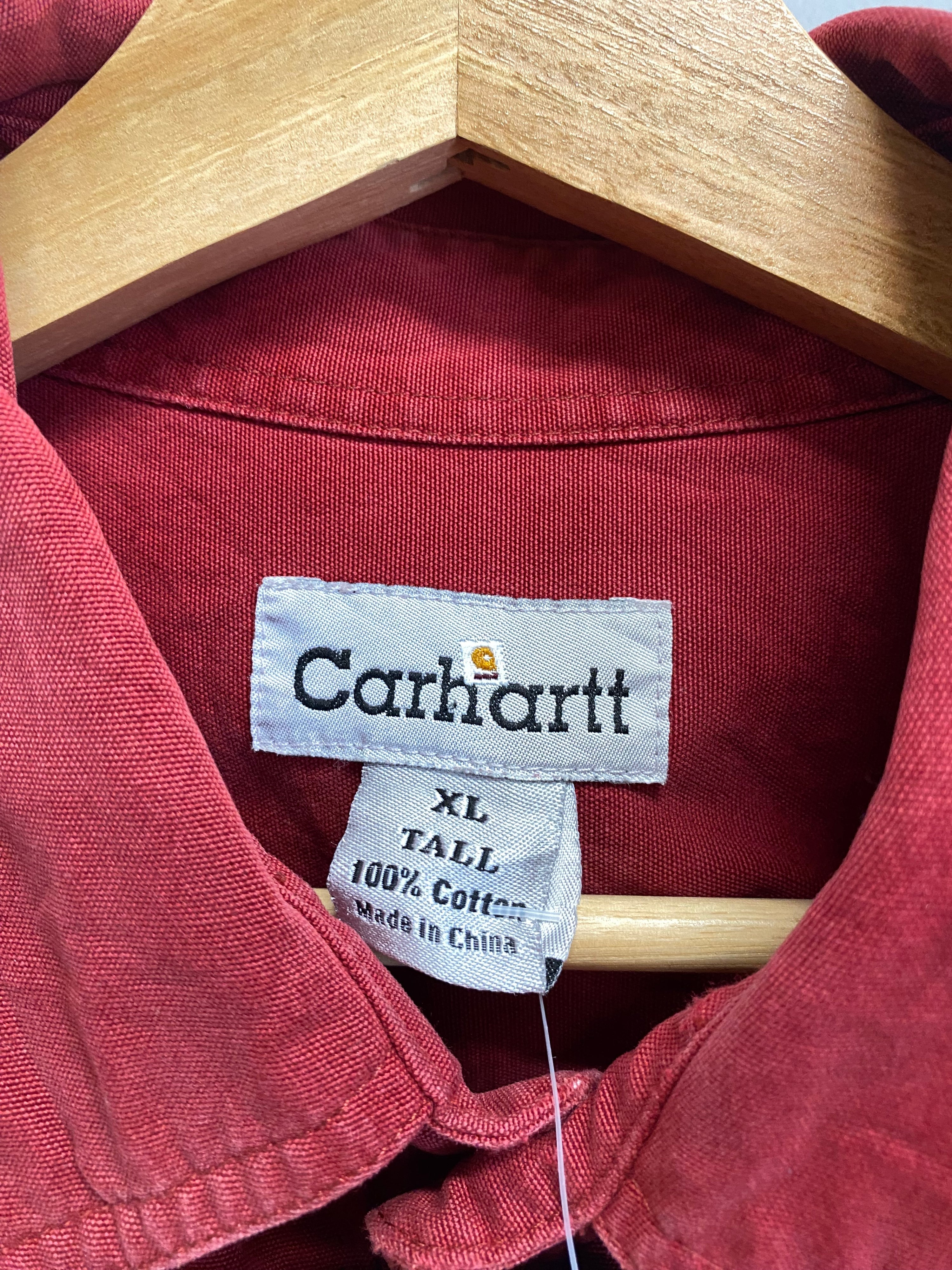 XLT - Carhartt Red LS Thick Button-up