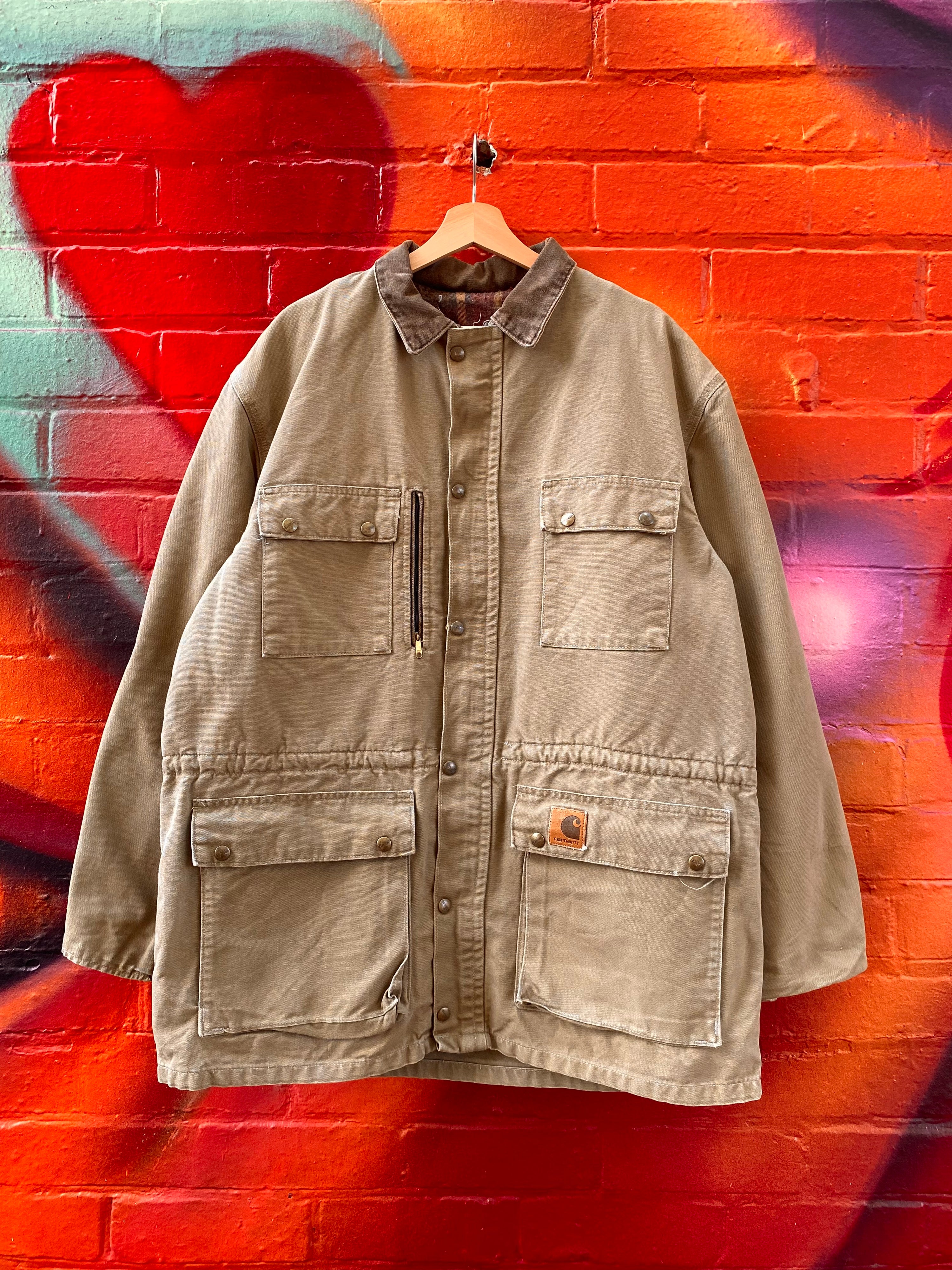 [2XL] Vintage Carhartt Chore Jacket Montana State Livestock Judging