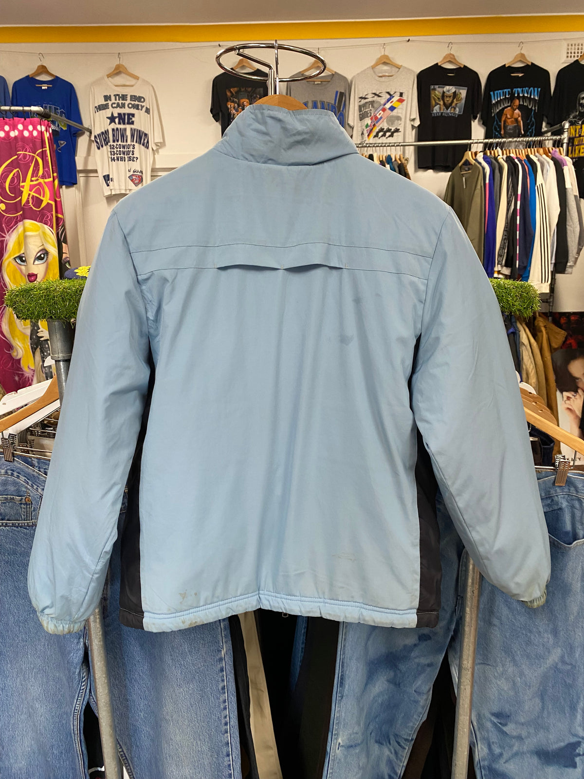 [M] Nike Black/Blue Reversable Puffer Jacket
