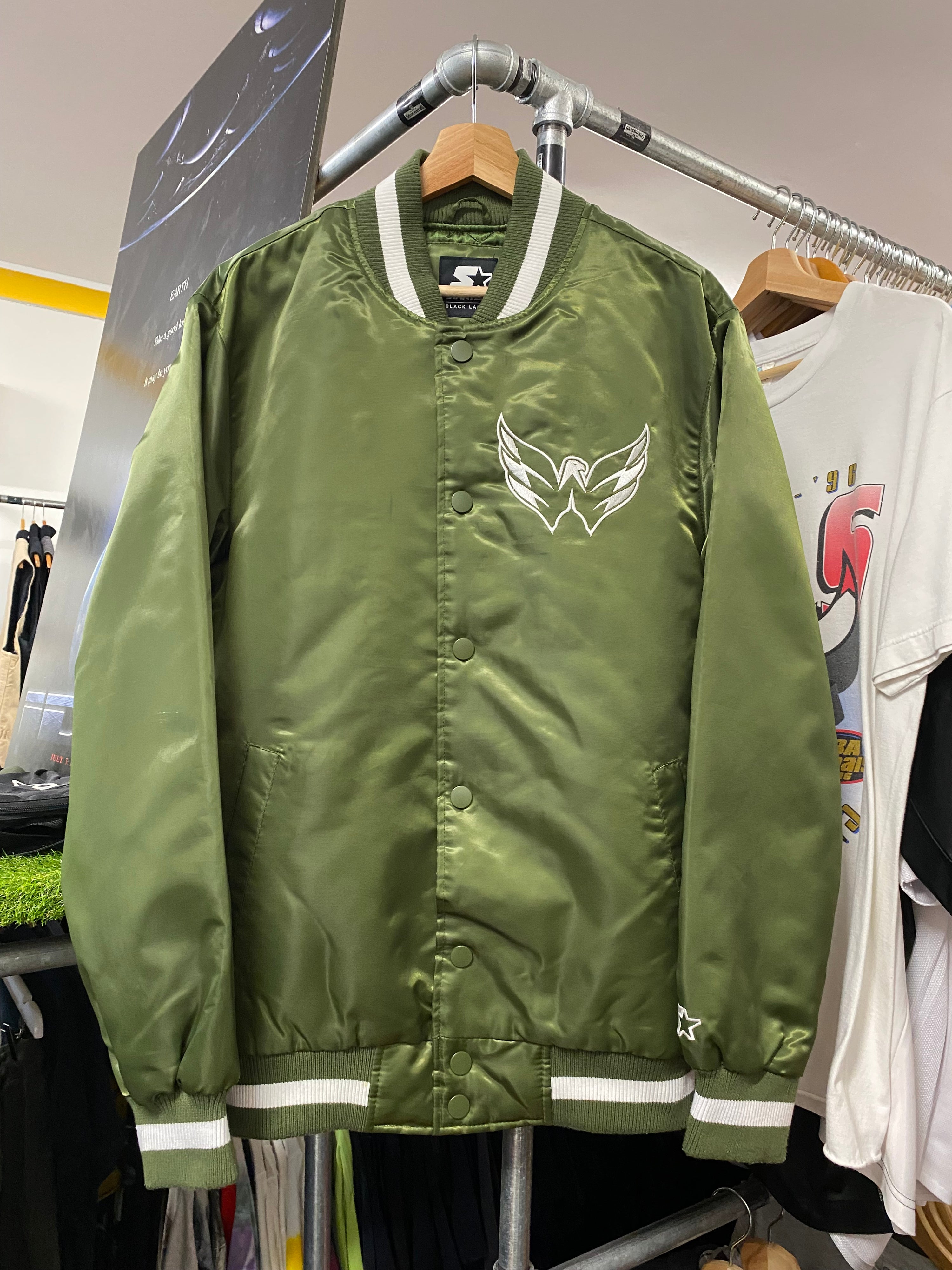 [M] Washington Capitals Green Starter Jacket