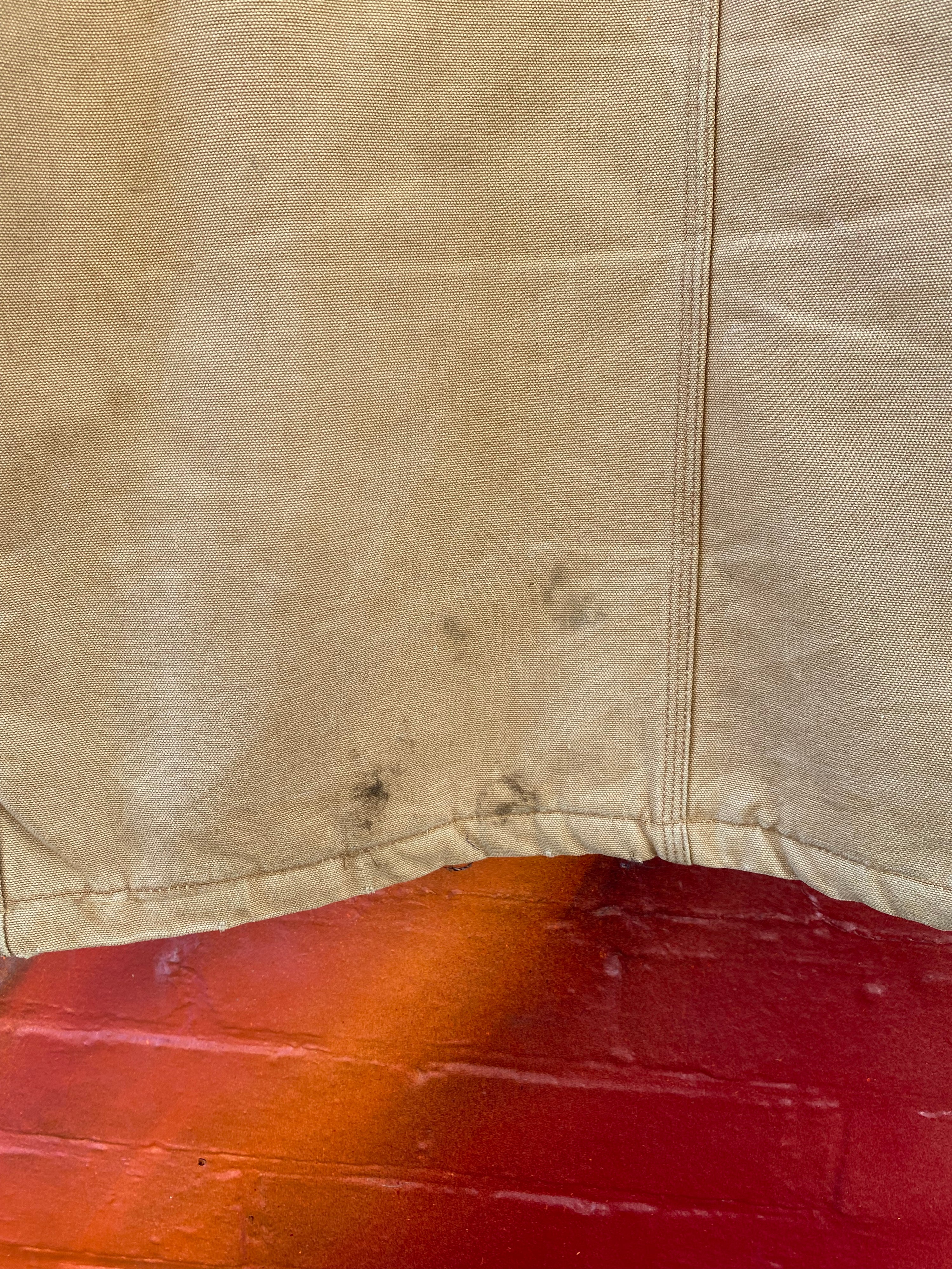 [L/XL] Vintage Carhartt Tan Chore Jacket Quilt Lined