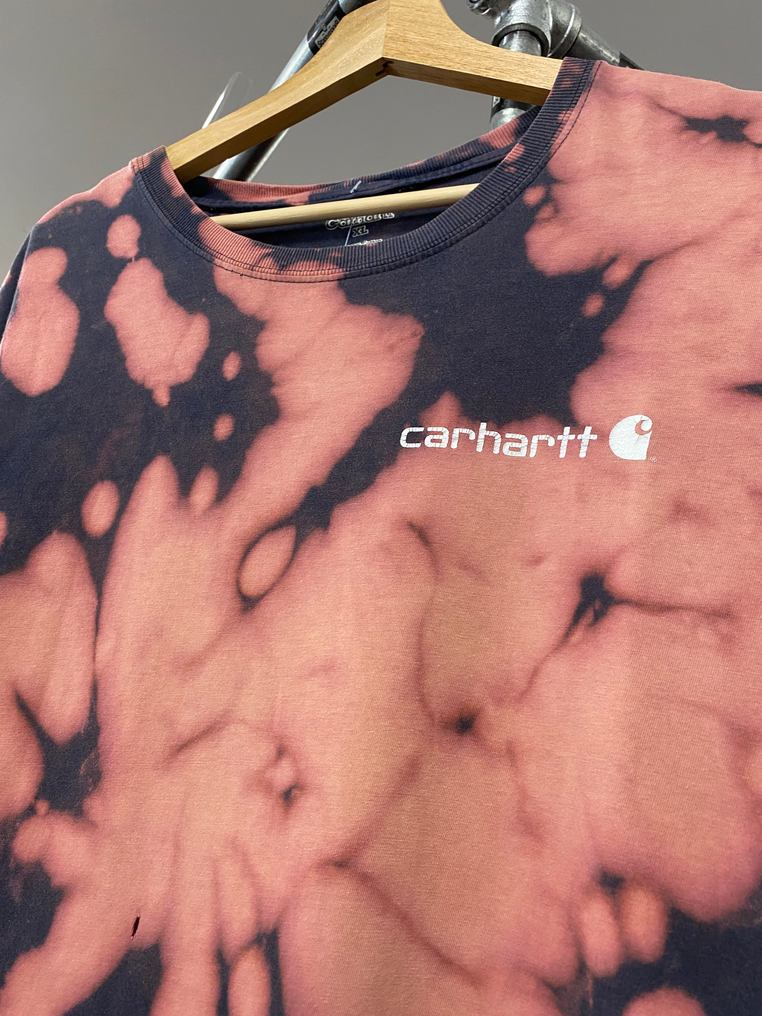 XL - Carhartt Tie Dy Spellout: Have To Work Rear