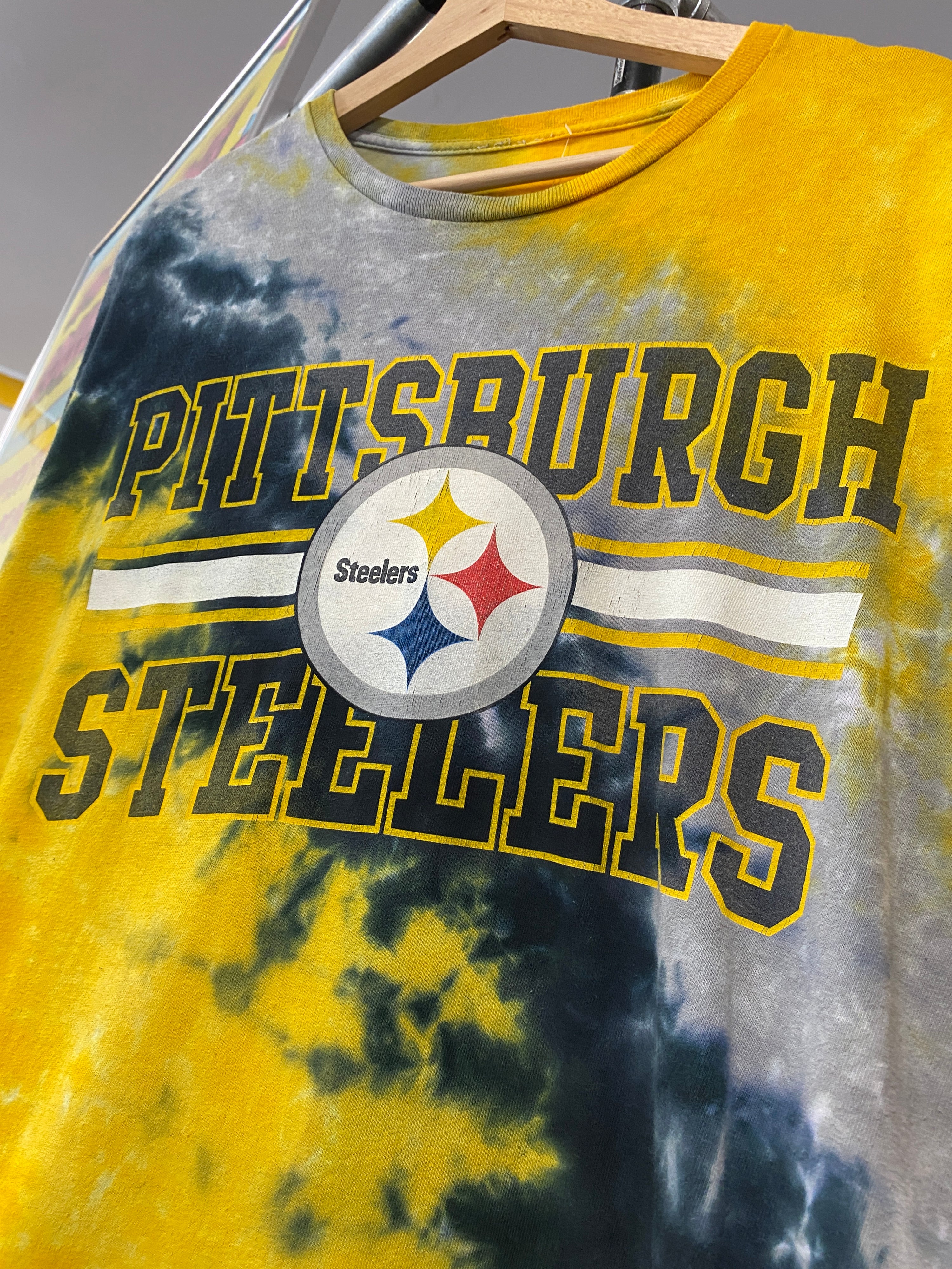 XL - Pittsburgh Steelers Yellow Tie Dye