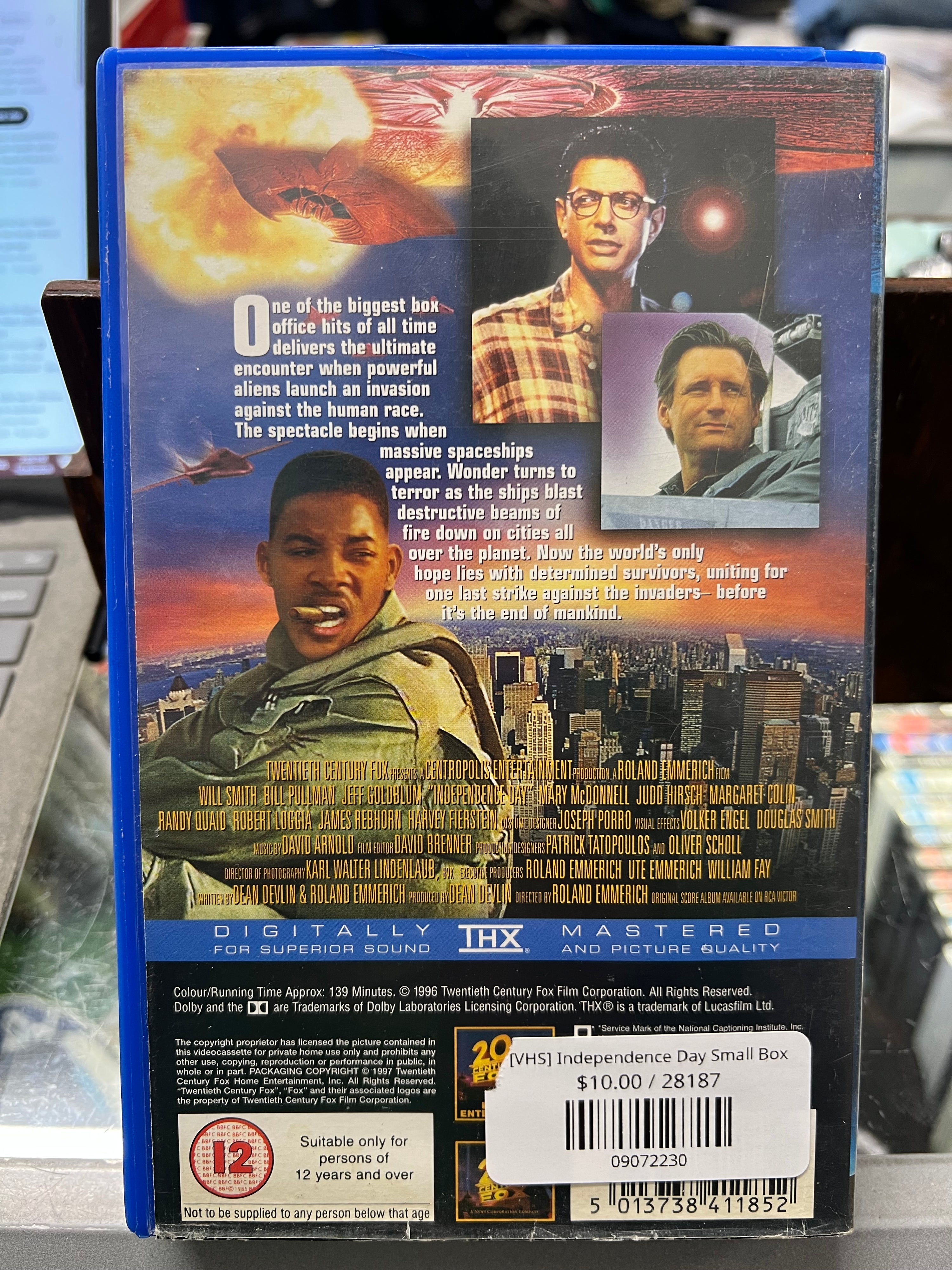 [VHS] Independence Day Small Box