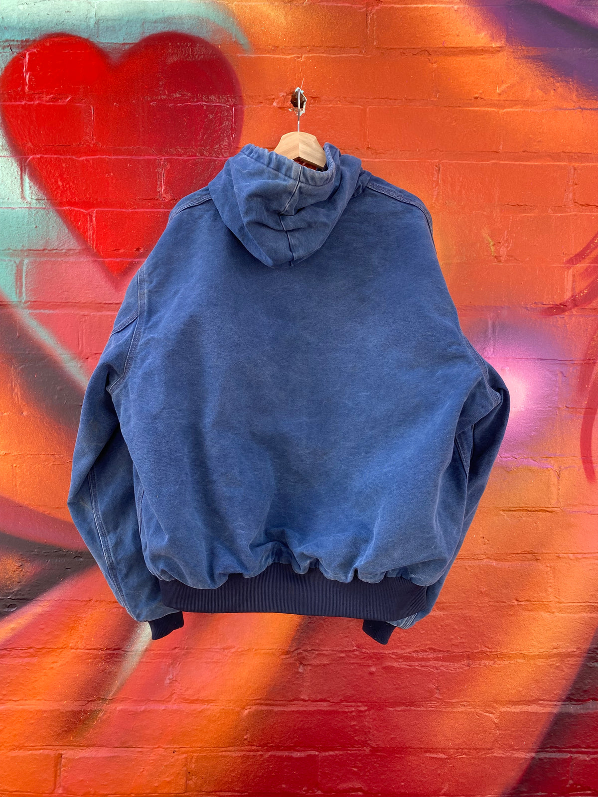 [L] Carhartt J130 Navy Blue Active Jacket