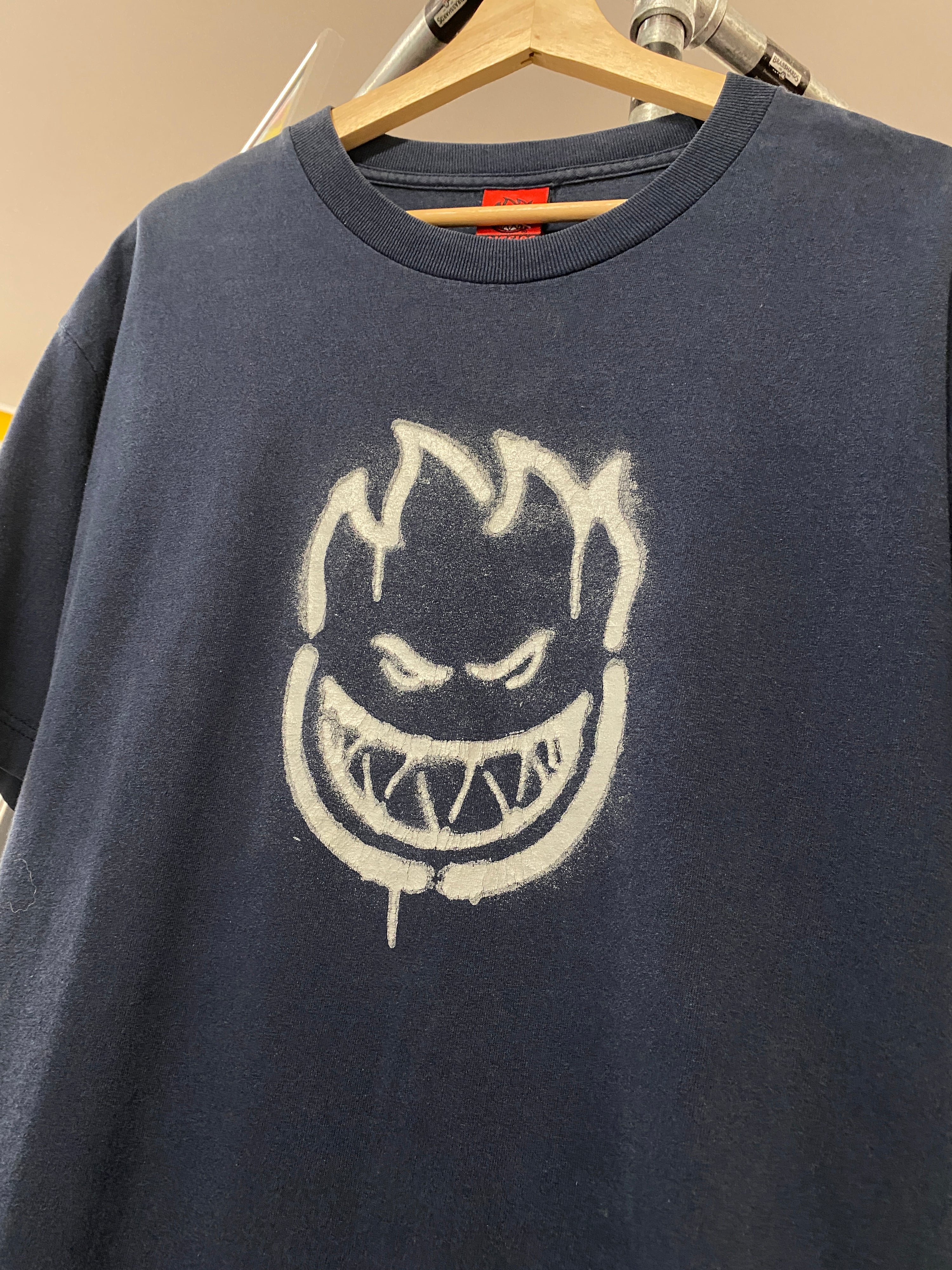 L - 2000s Spitfire Wheels: Ride The Fire Logo Tee