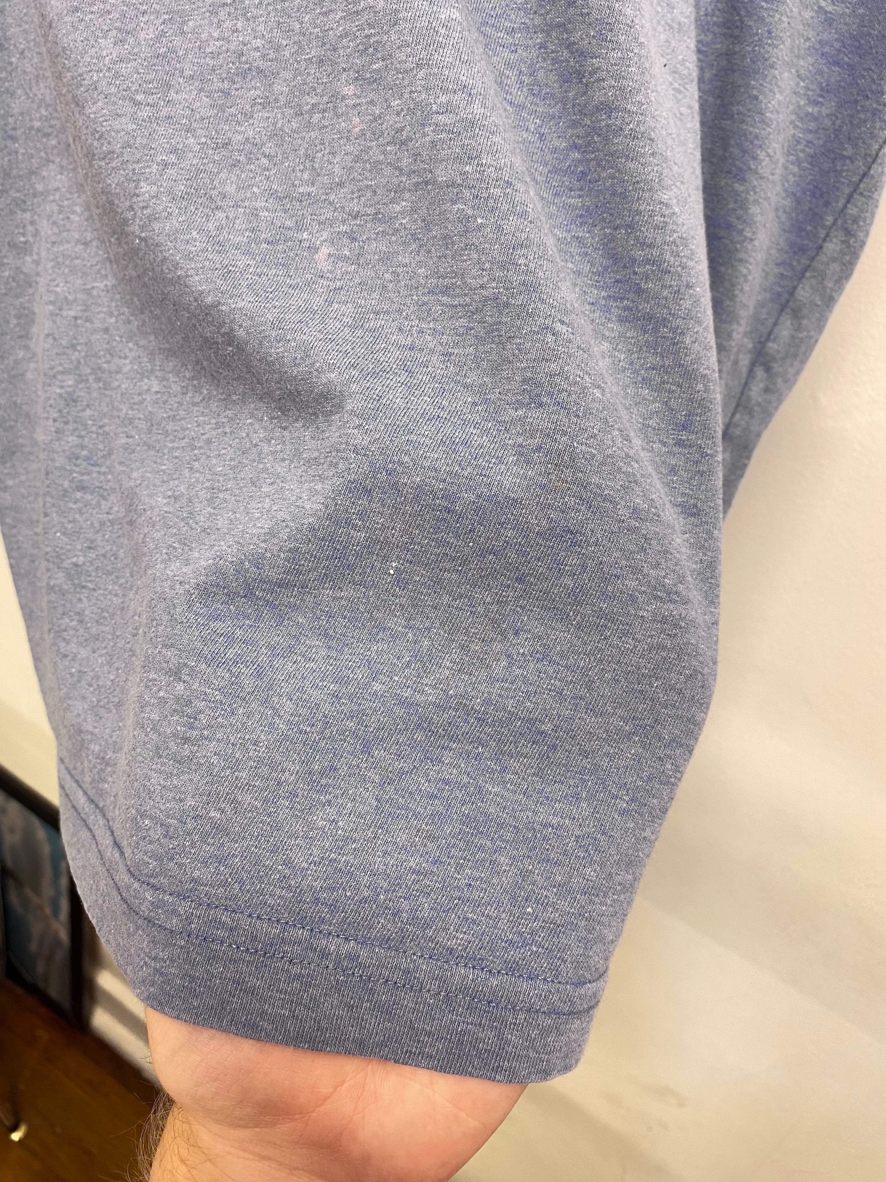 M - Nike Embroidered Small Tick Snow Blue Tee