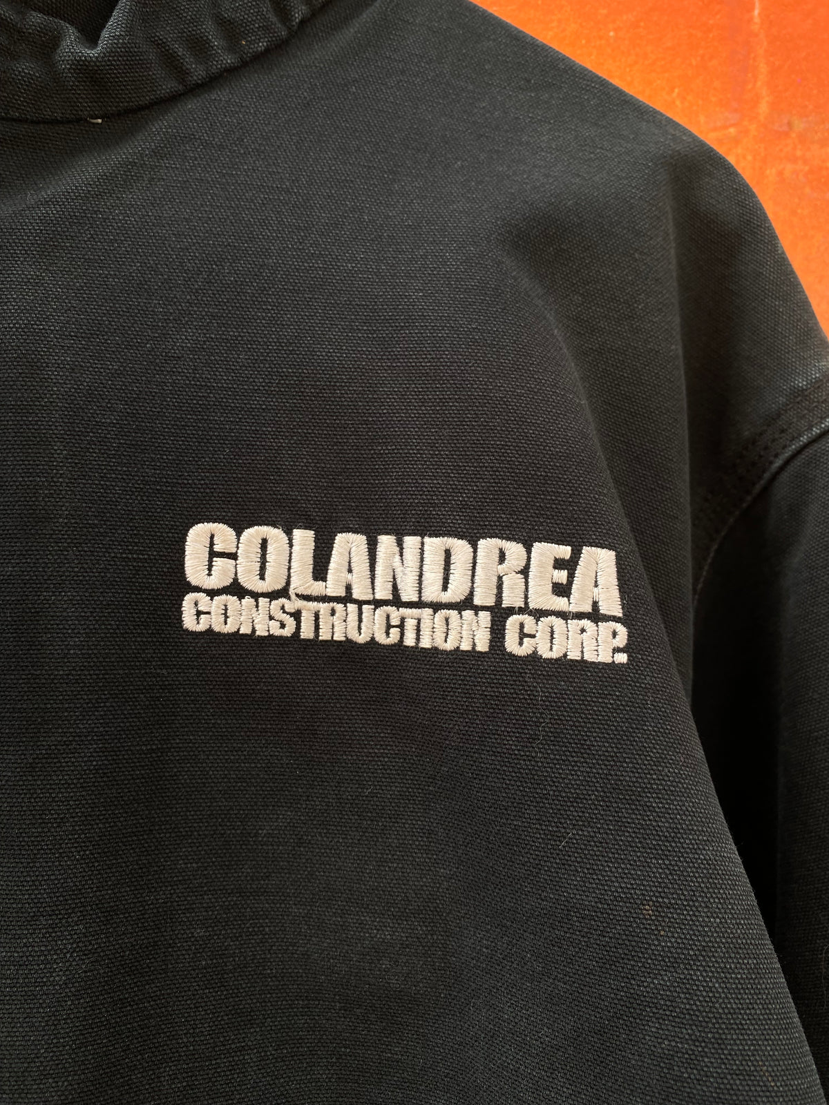 [XL] Carhartt J131 BLK Active Jacket 'Colandrea Construction Corp.'
