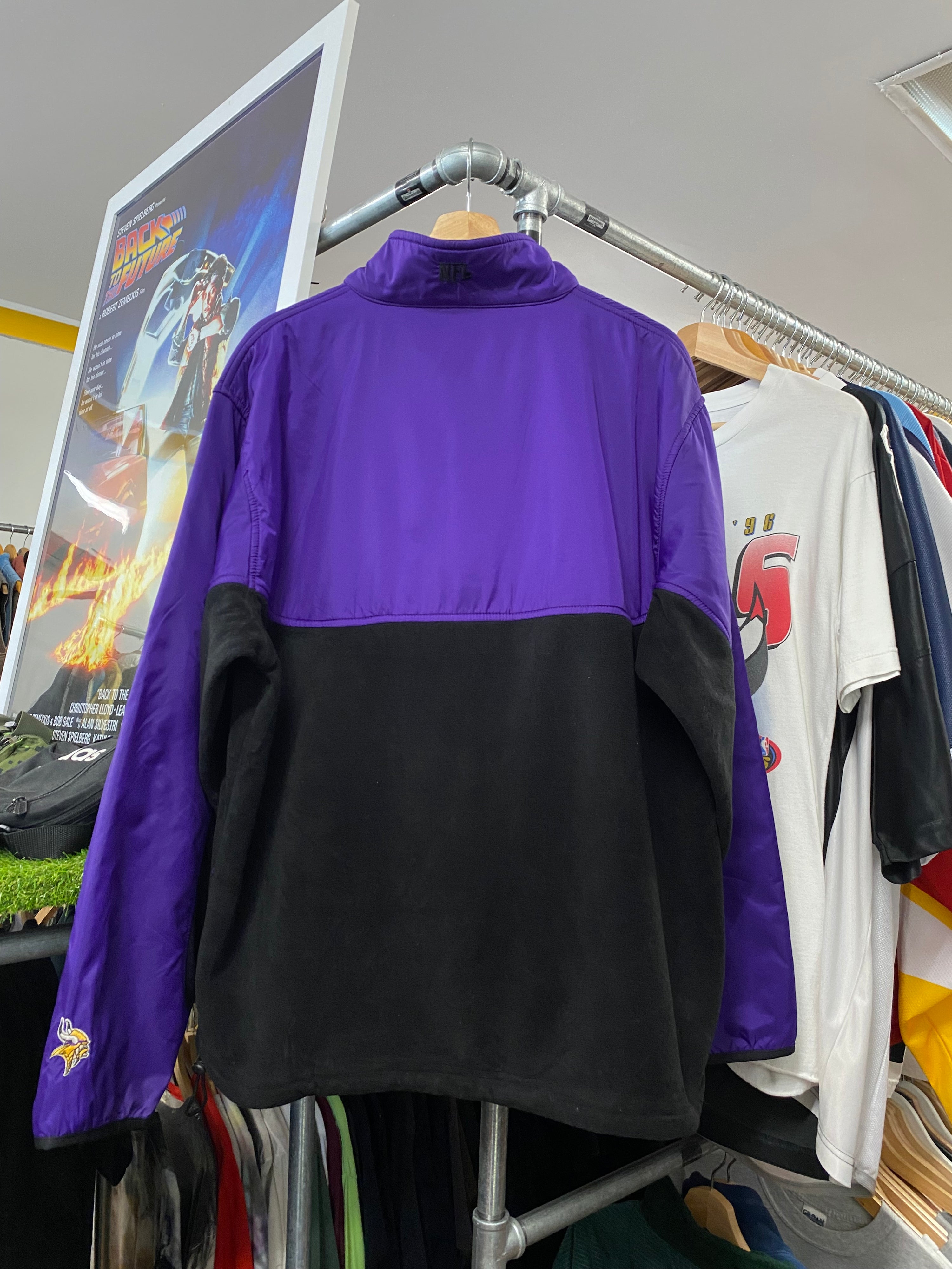 [L/XL] Minnesota Vikings 1/2 Fleece Zip Up