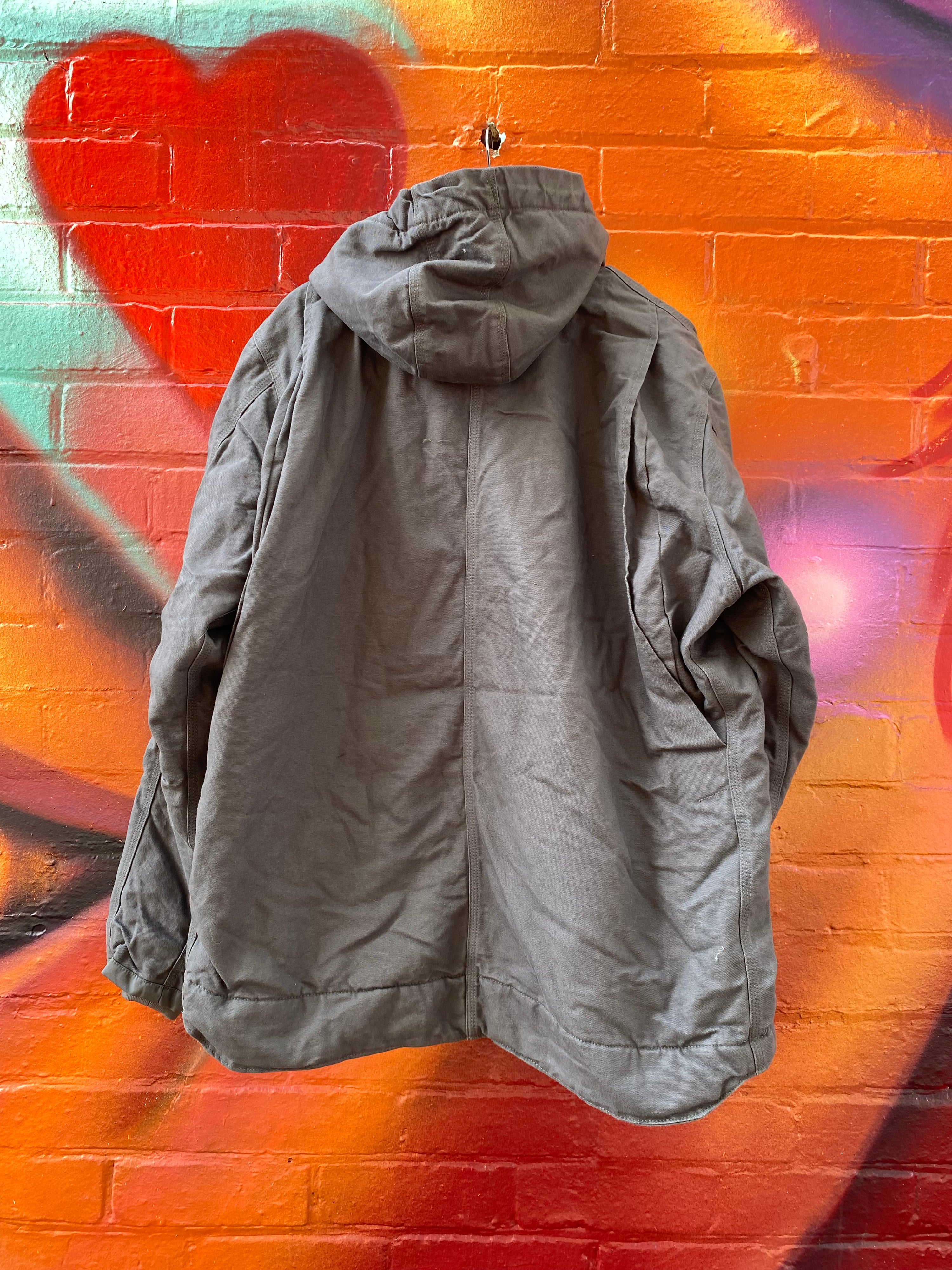 [XL] Carhartt Grey Chore Jacket Broken Zip