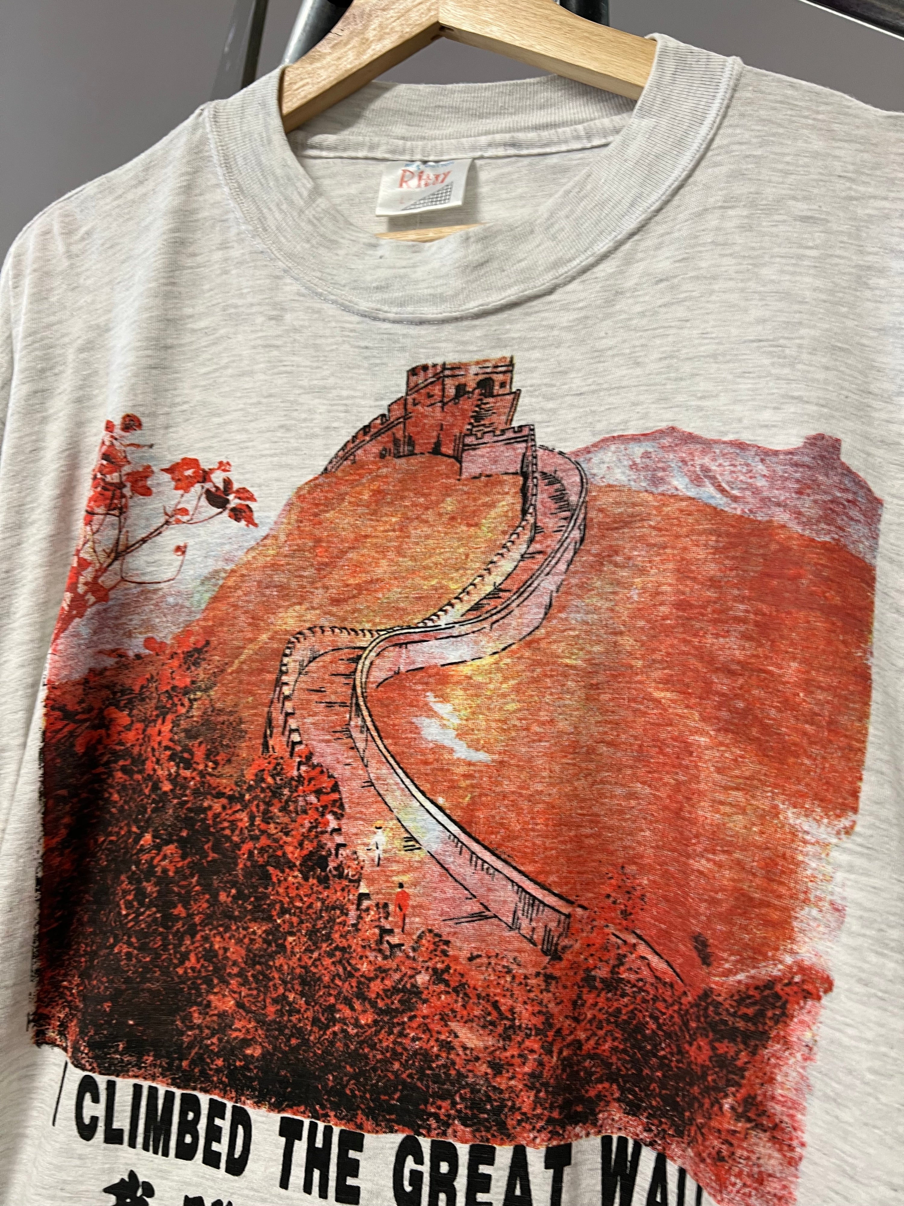 [L] Vintage 'I Climbed The Great Wall' Tee