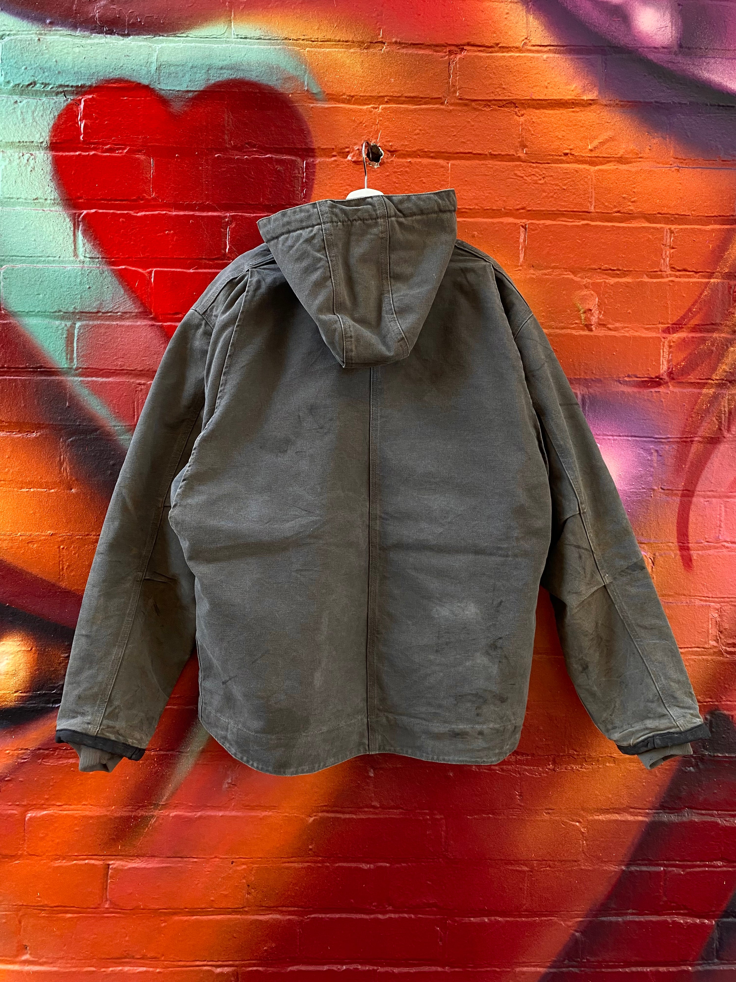 [XL] Carhartt Grey J284 Hooded Chore Jacket