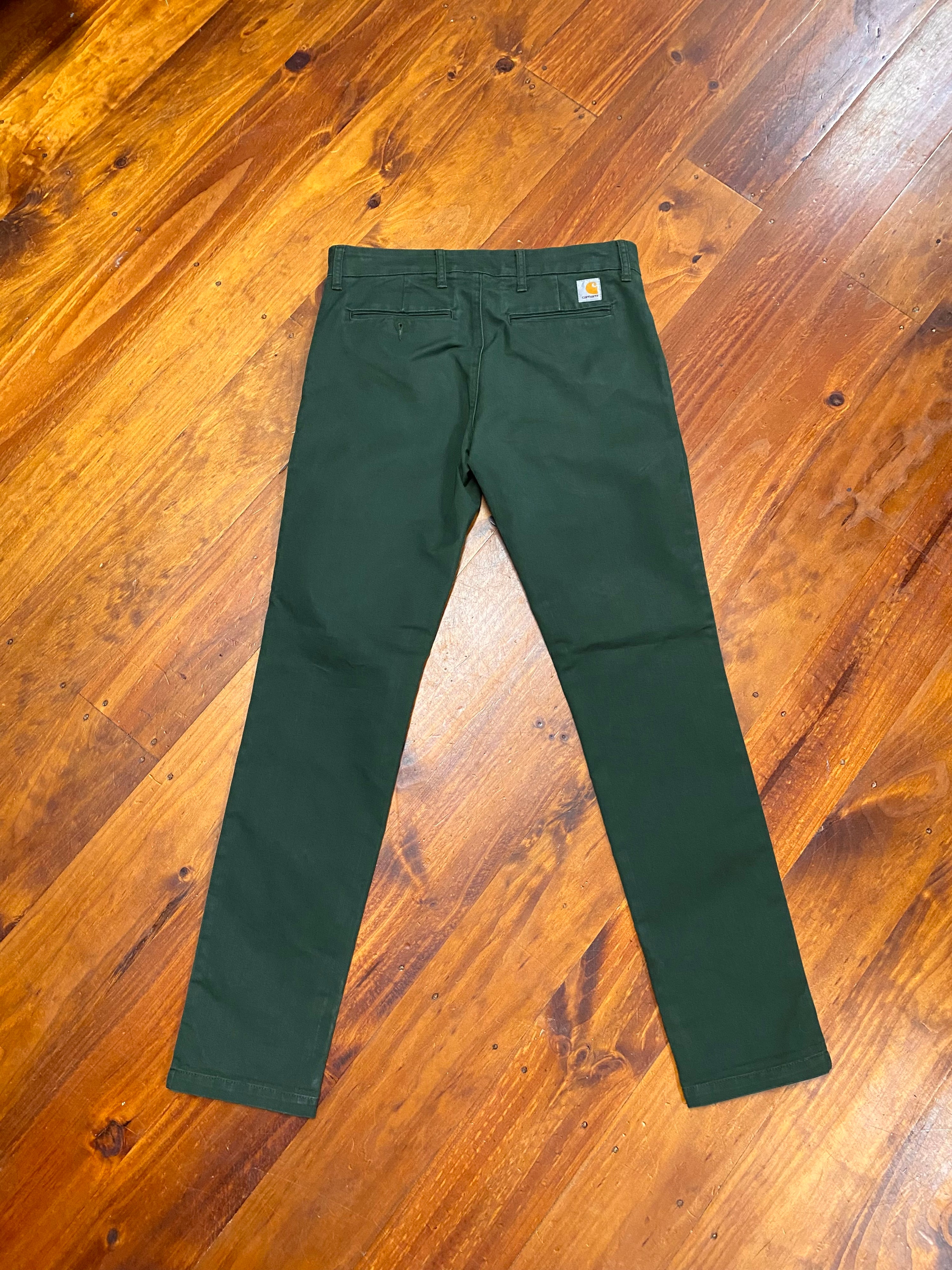 [32] Carhartt Green Sid Pants 32x34