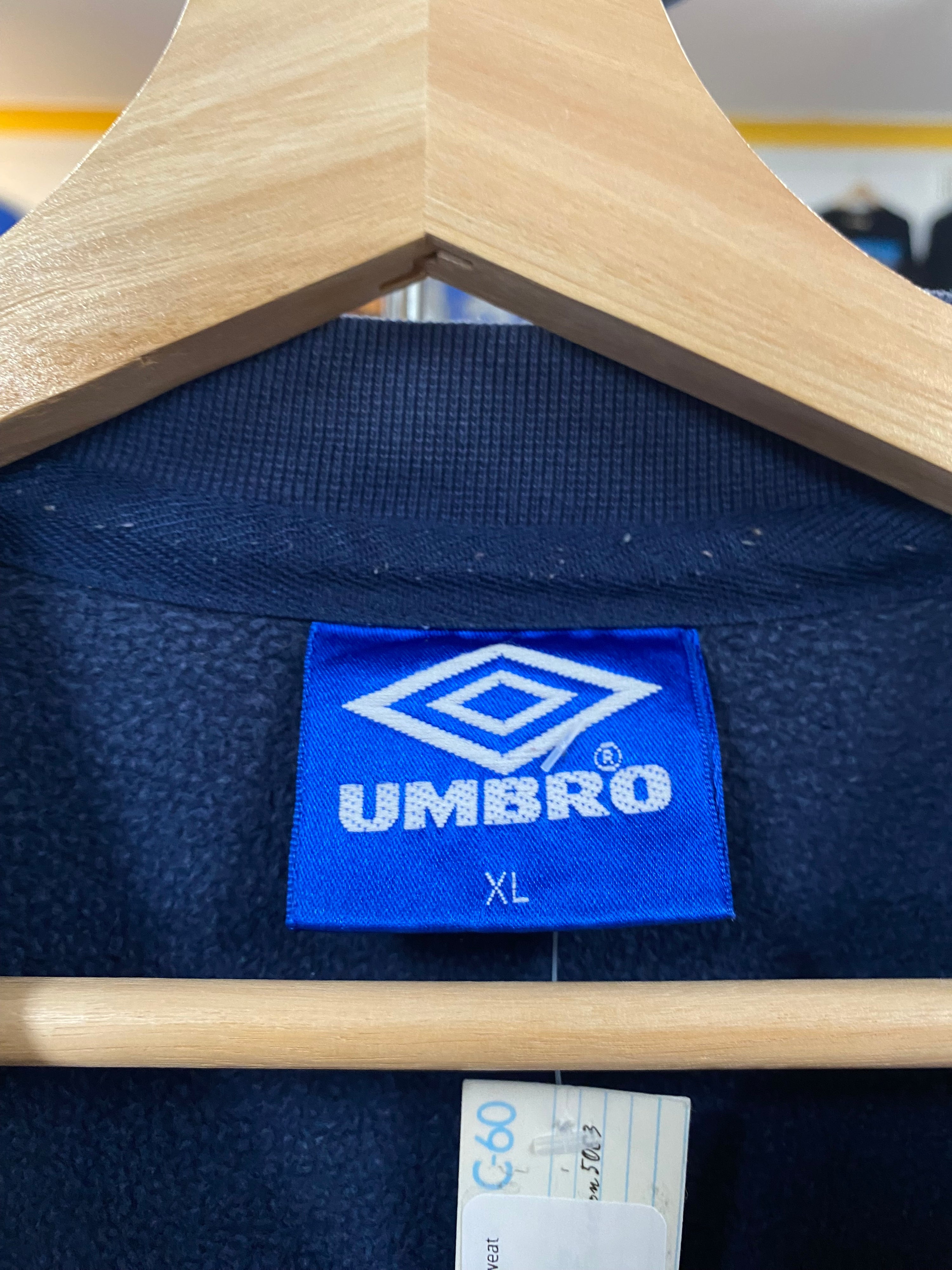 [XL] Umbro Embroidered Blue Sweat