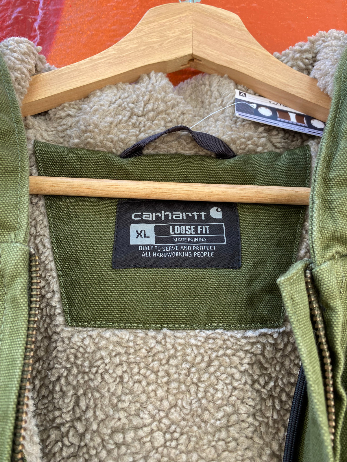 [XL] Carhartt Green Sherpa Lined Active Jacket