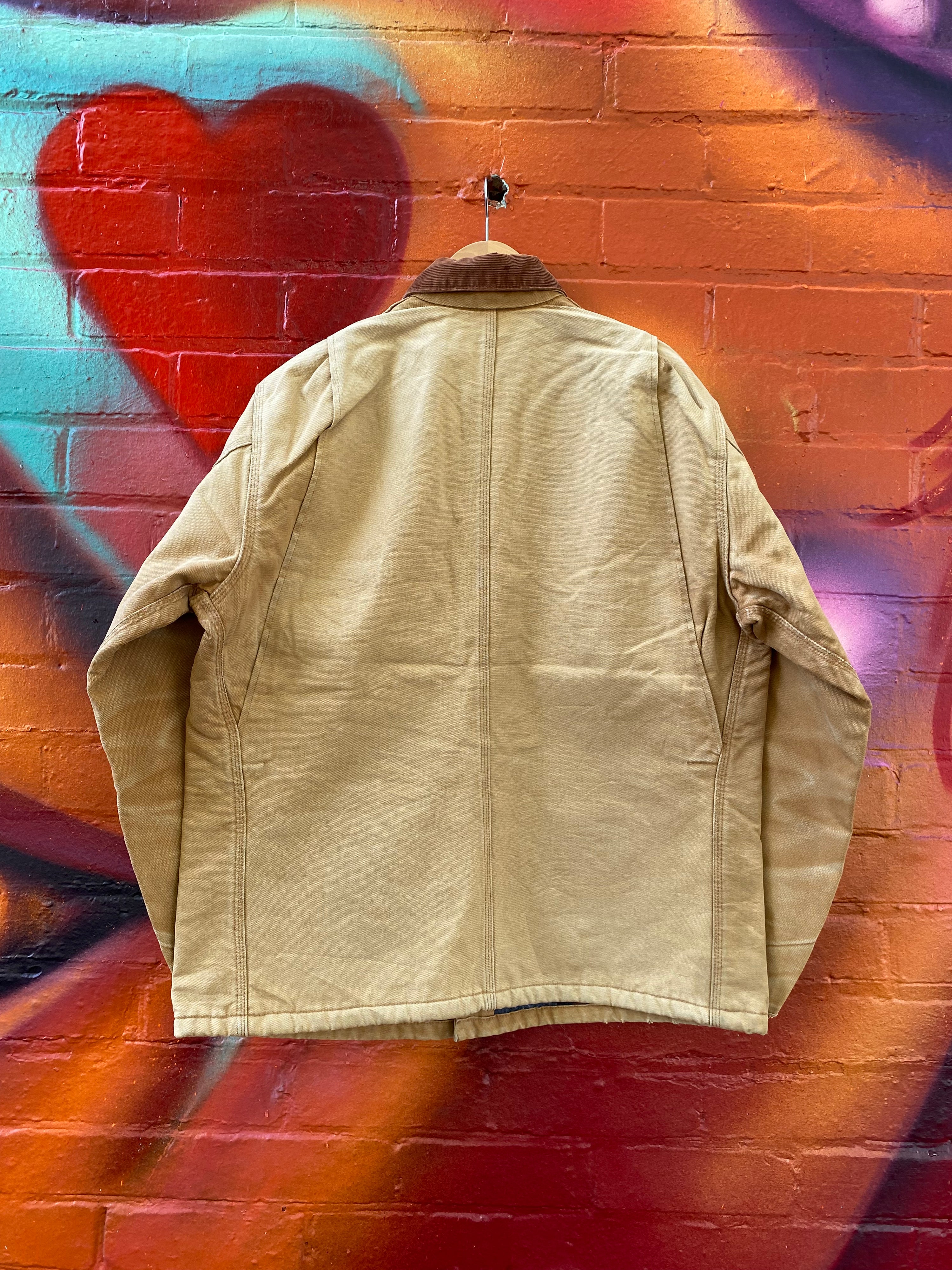 [2XL] Carhartt Tan Chore Jacket Blanket Lined