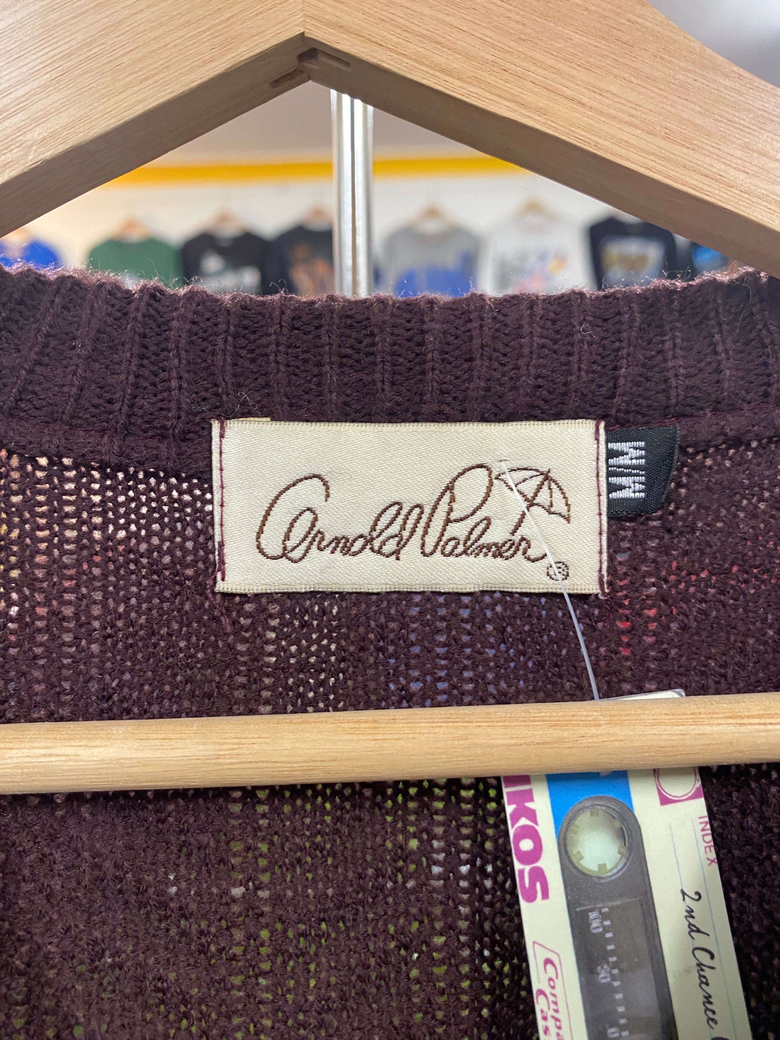 [M] Arnold Palmer Burgundy Knit Vest