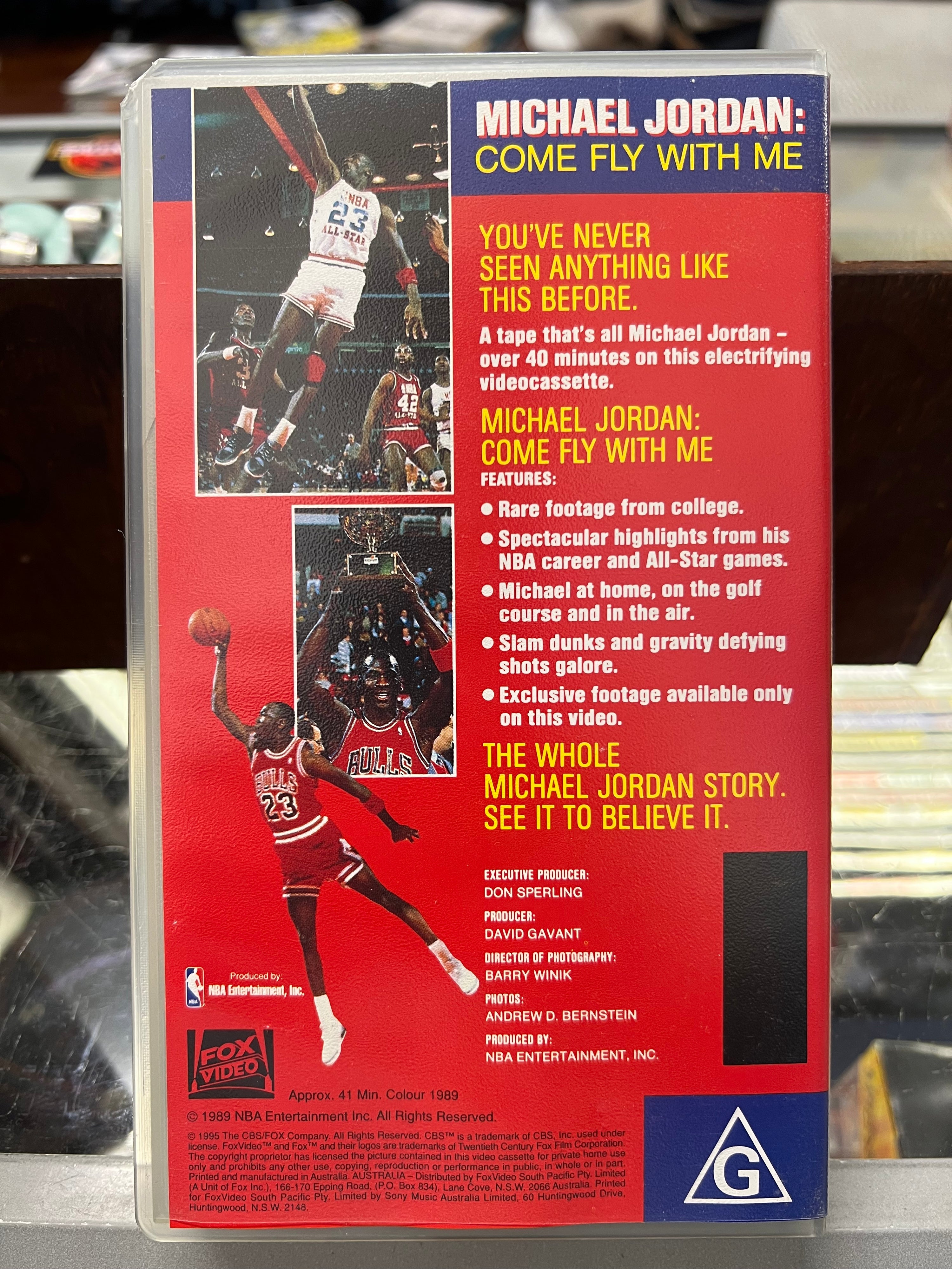 [VHS] Michael Jordan Come Fly With ME & Air Time Double Feature