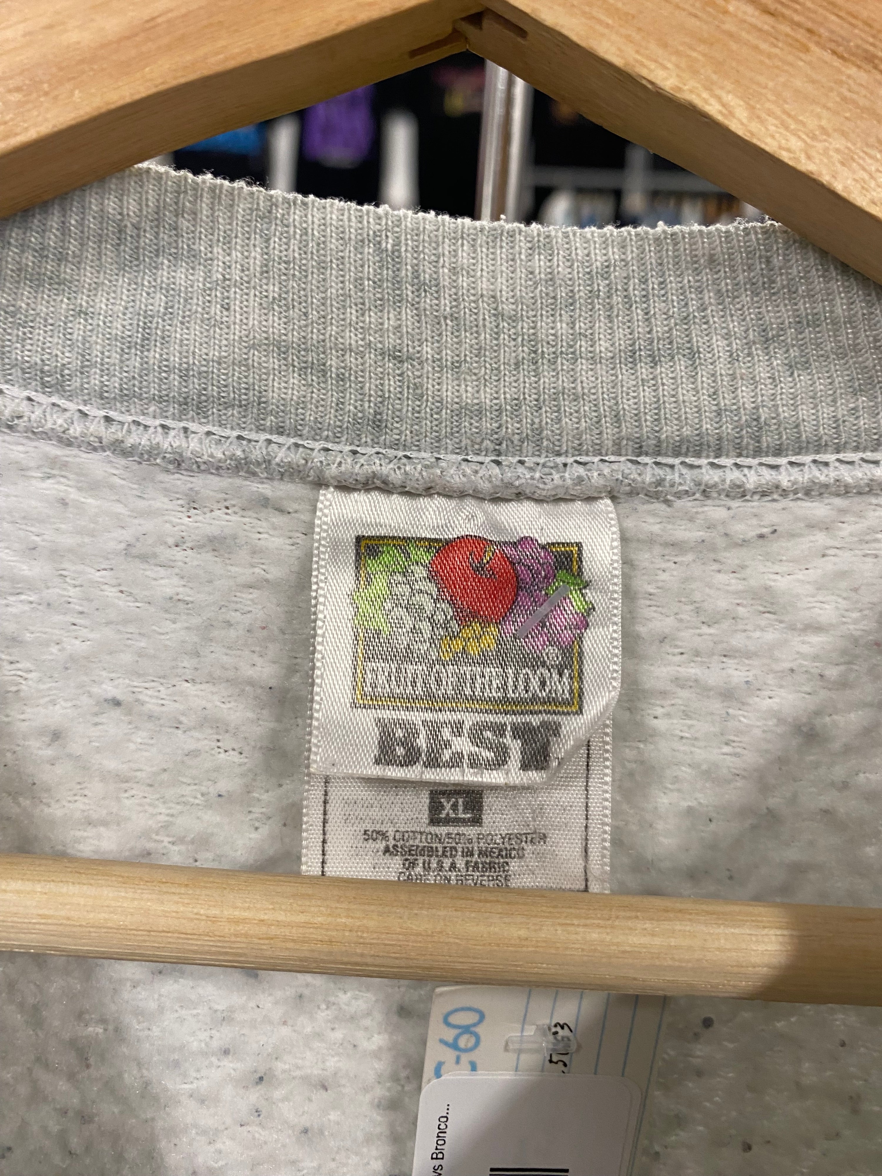 [XL] 1998 Superbowl XXXII Packers vs Broncos Grey Jumper