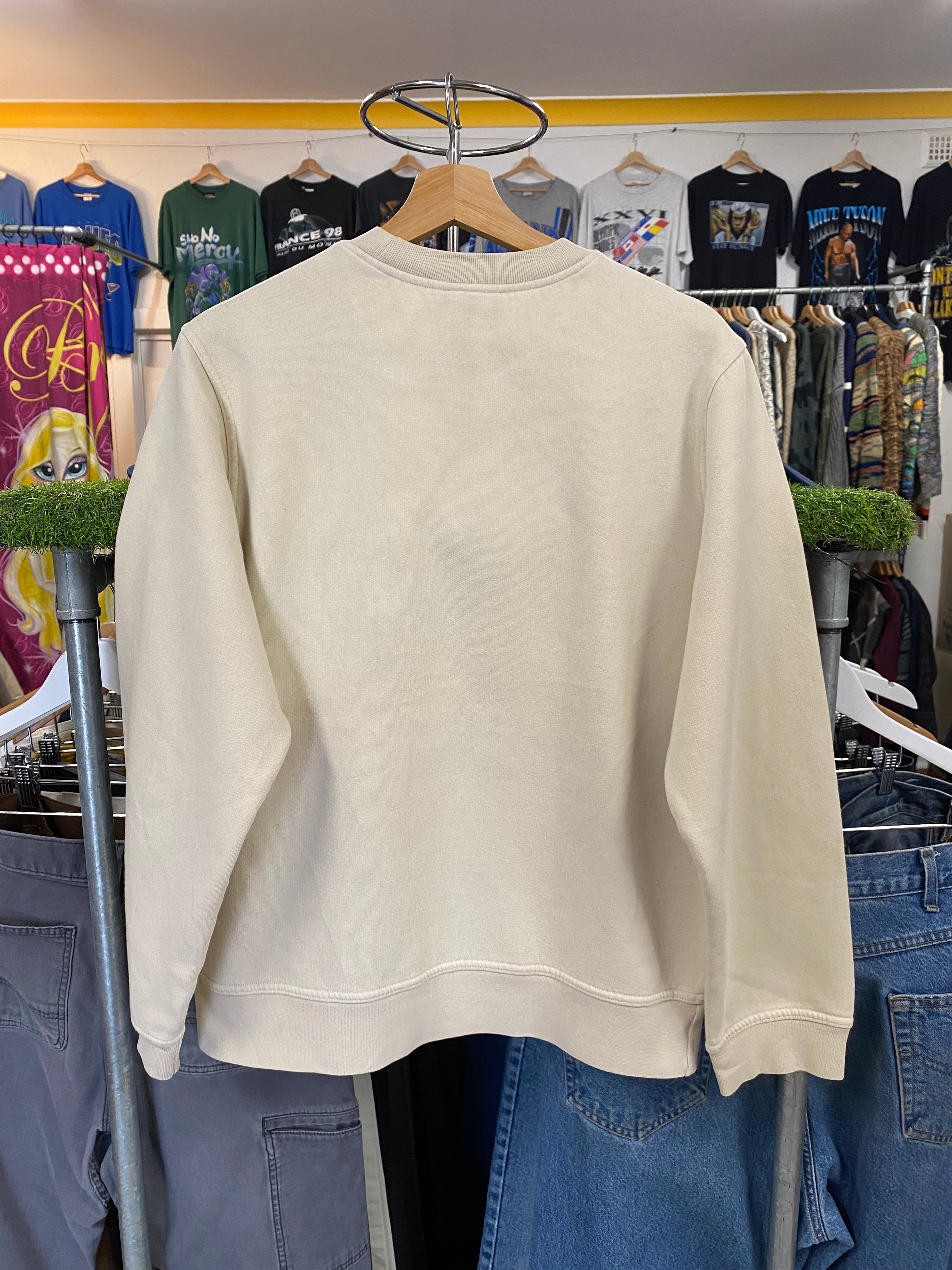 [M] Adidas Pocket Logo Cream Jumper